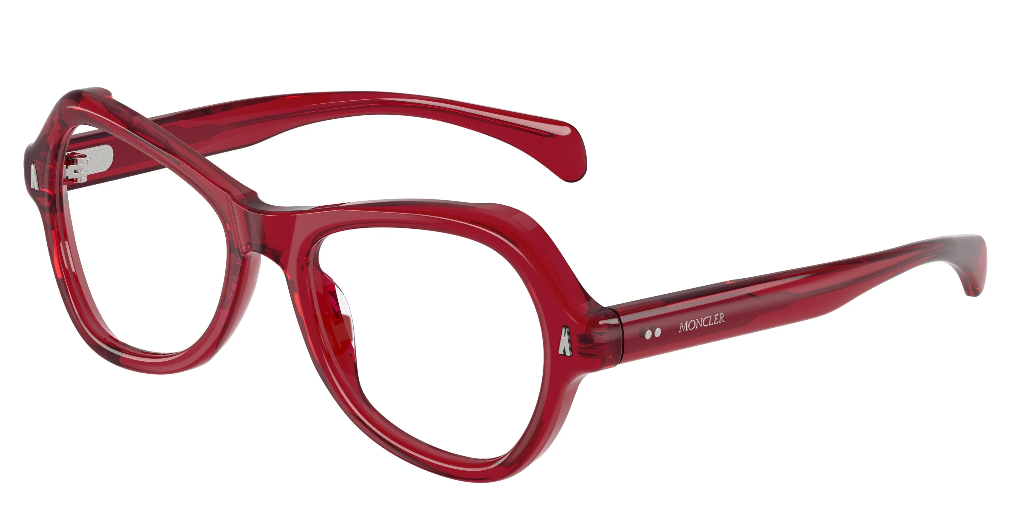 Moncler ME2038U ELEGRA 3053 Montature da vista Acetato Rosso Trasparente Farfalla Normale - immagine 1