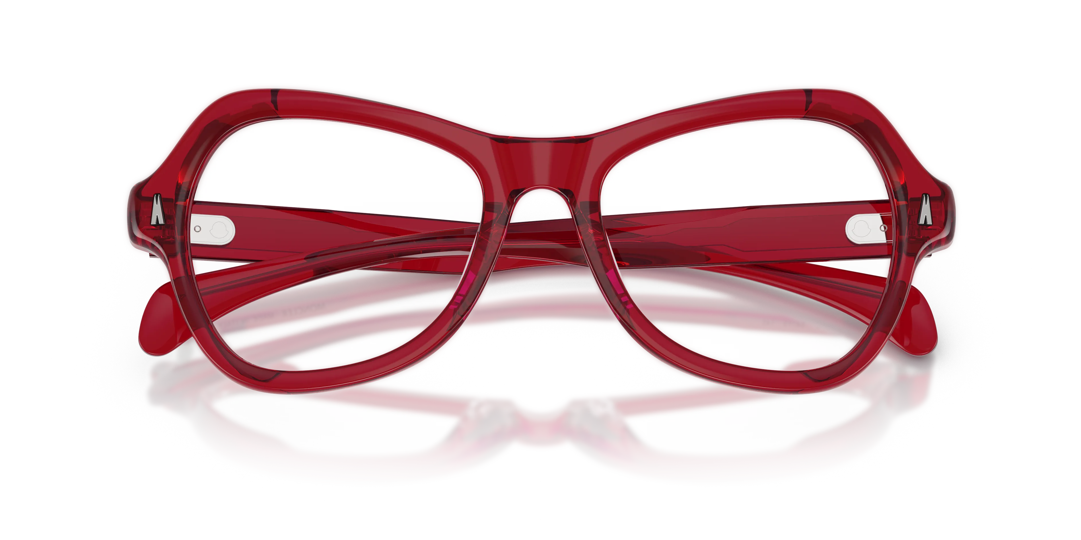 Moncler ME2038U ELEGRA 3053 Montature da vista Acetato Rosso Trasparente Farfalla Normale - immagine 2