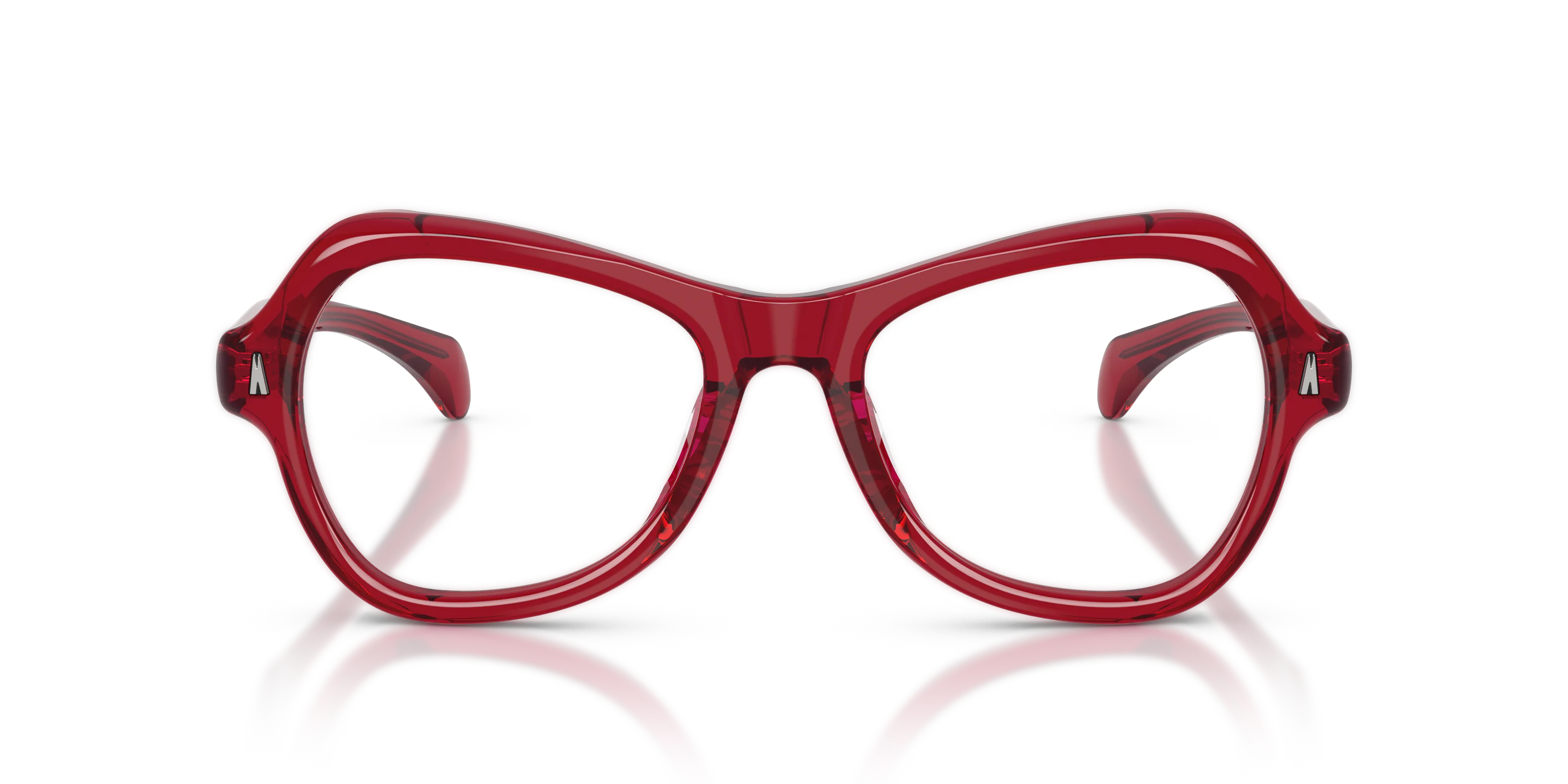 Moncler ME2038U ELEGRA 3053 Montature da vista Acetato Rosso Trasparente Farfalla Normale - immagine 3