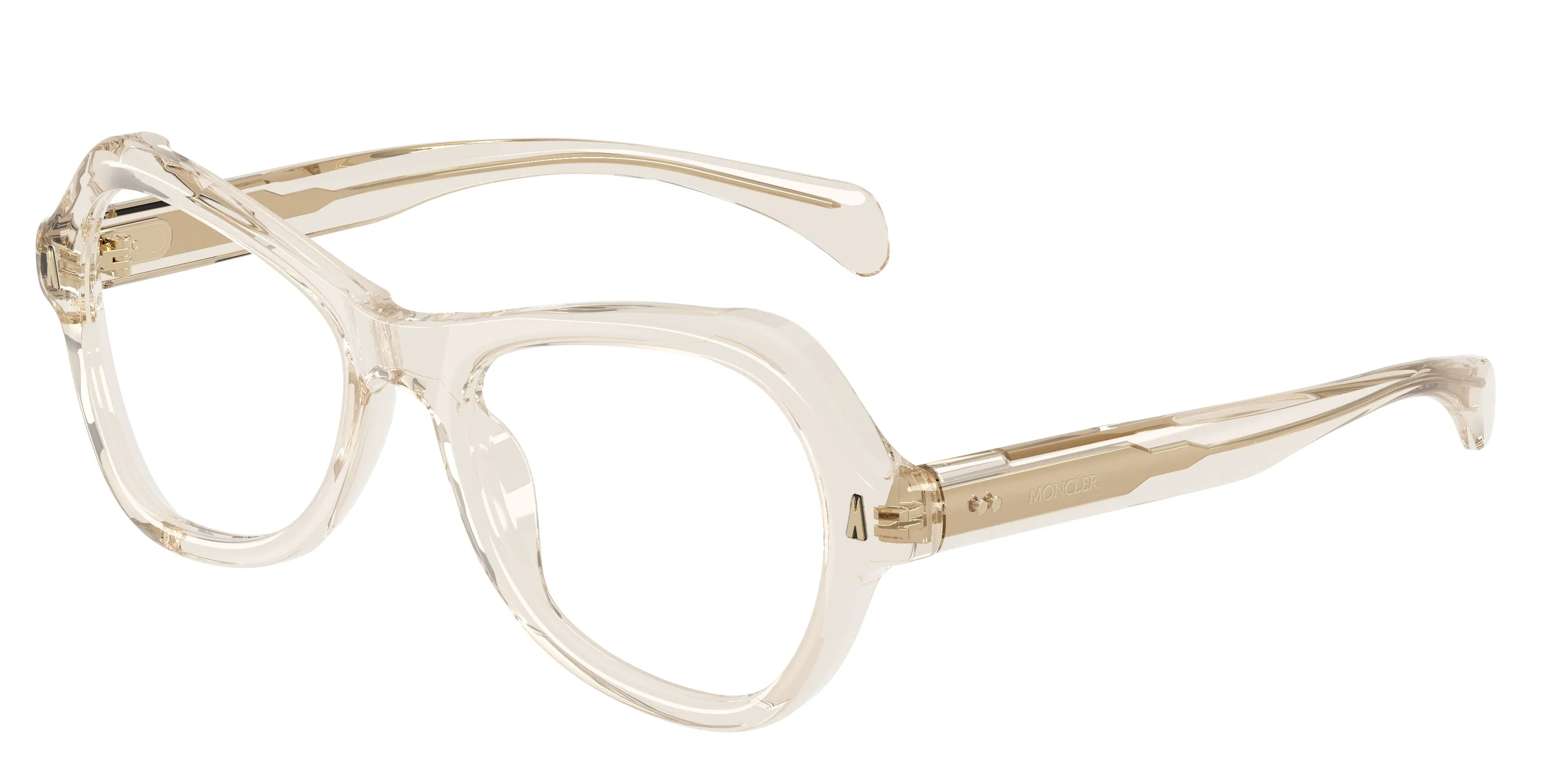 Moncler ME2038U ELEGRA 3003 Montature da vista Acetato Bianco Trasparente Farfalla Normale - immagine 1