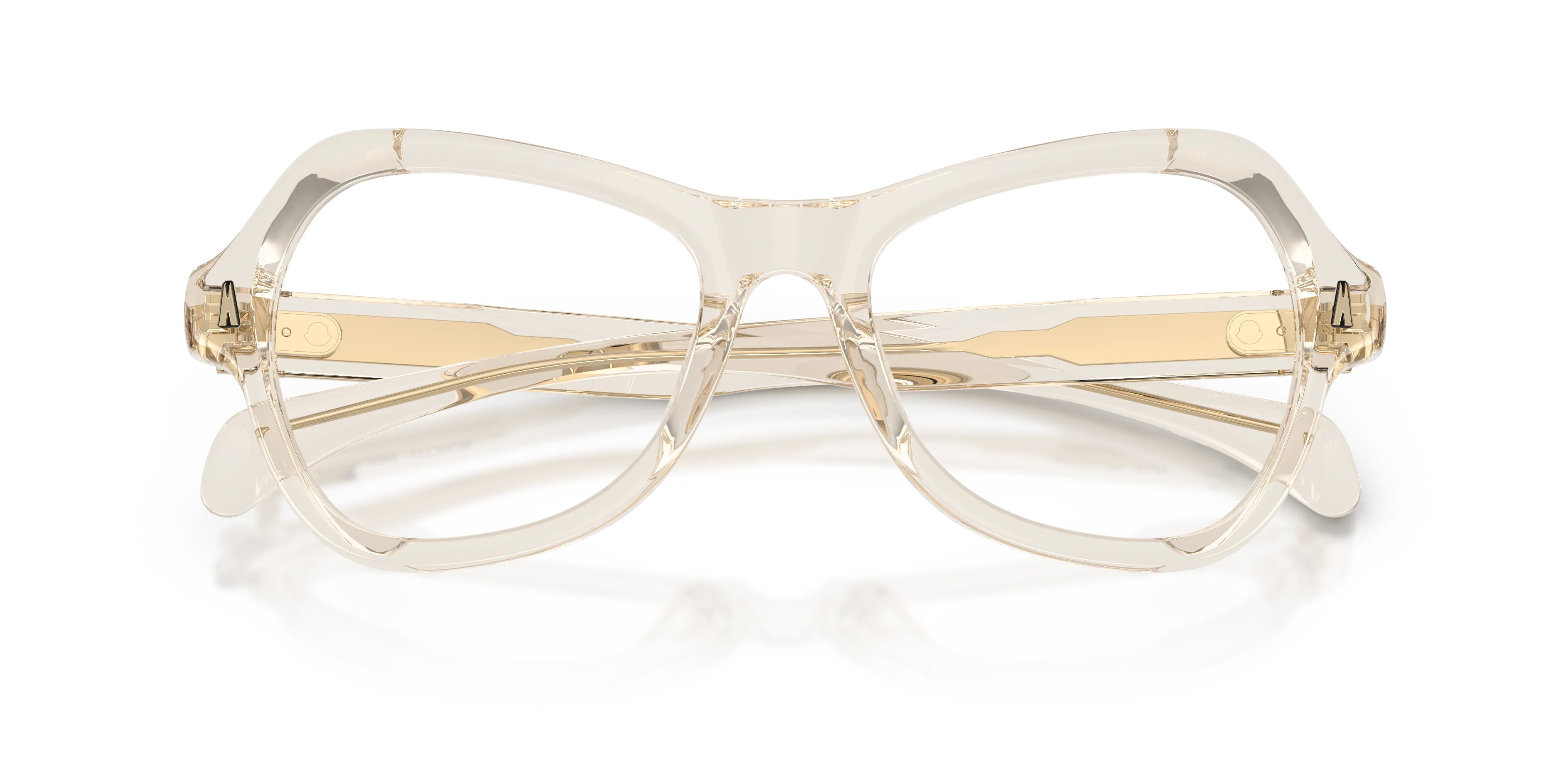 Moncler ME2038U ELEGRA 3003 Montature da vista Acetato Bianco Trasparente Farfalla Normale - immagine 2