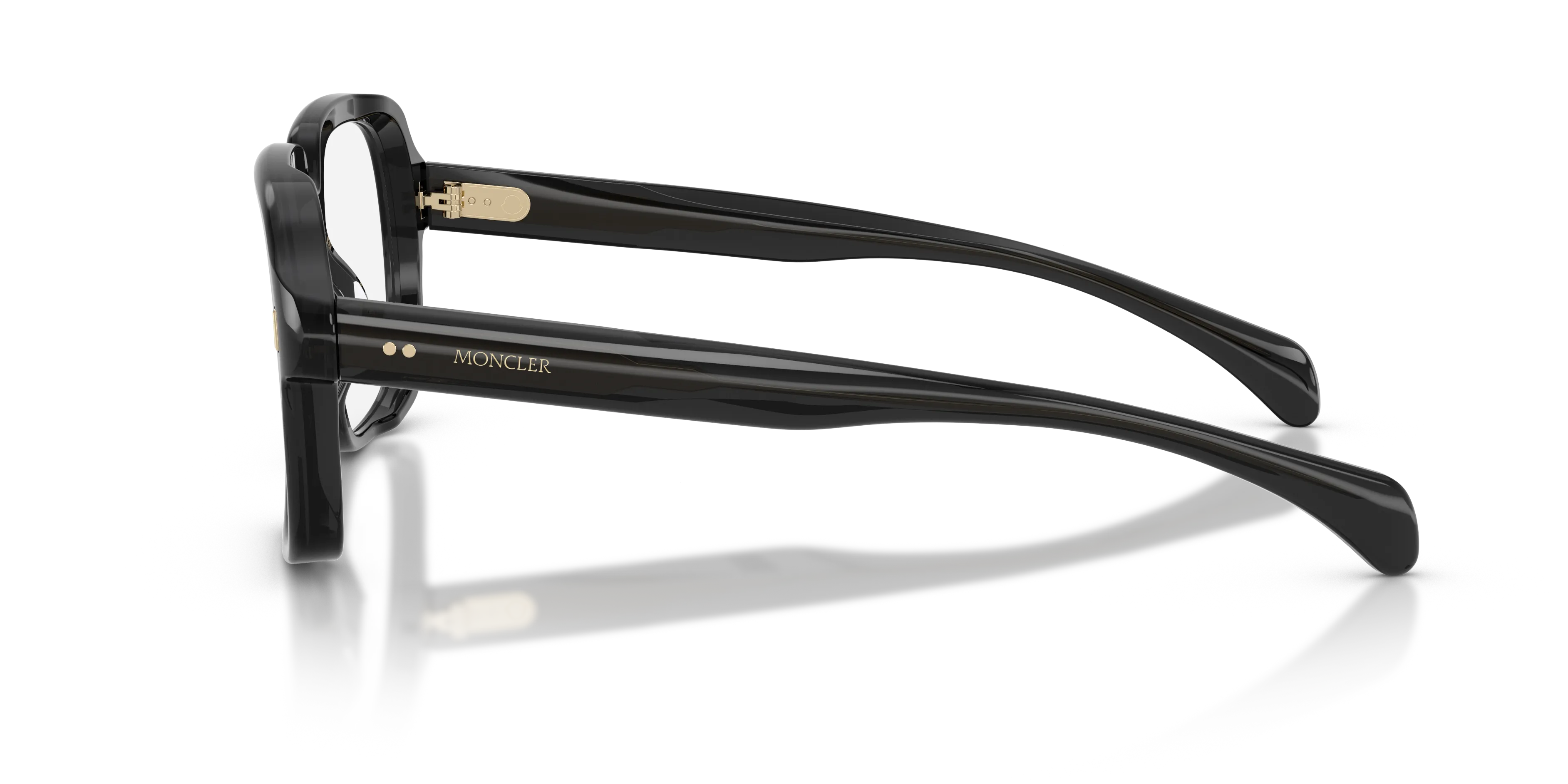 Moncler ME2037U LUSTRIA 3050 Montature da vista Acetato Grigio Trasparente Geometrica Normale - immagine 4