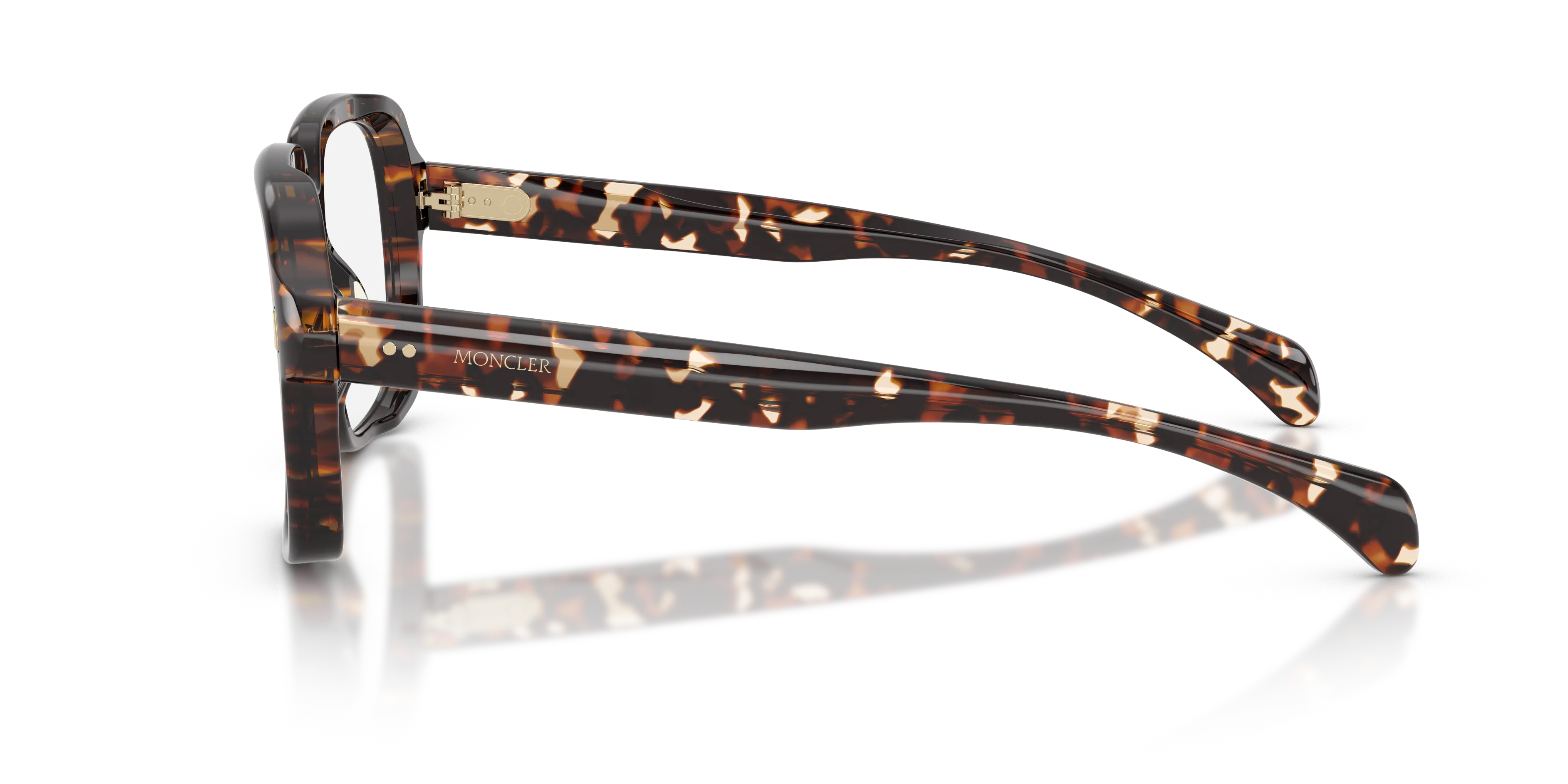 Moncler ME2037U LUSTRIA 3048 Montature da vista Acetato Tartaruga Trasparente Geometrica Normale - immagine 4