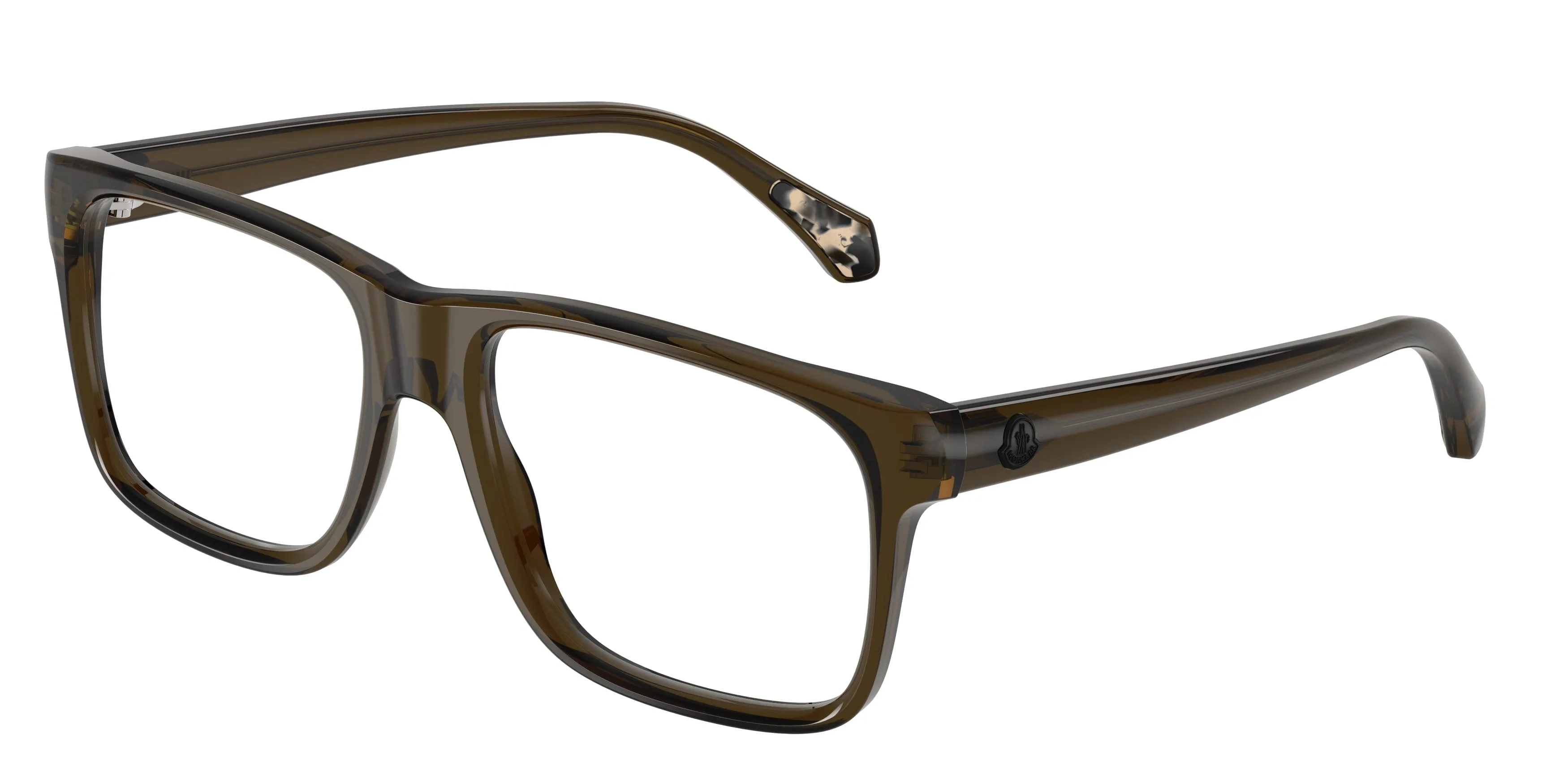 Moncler ME2036 PRECISA 3054 Montature da vista Acetato Verde Trasparente Squadrata Normale - immagine 1