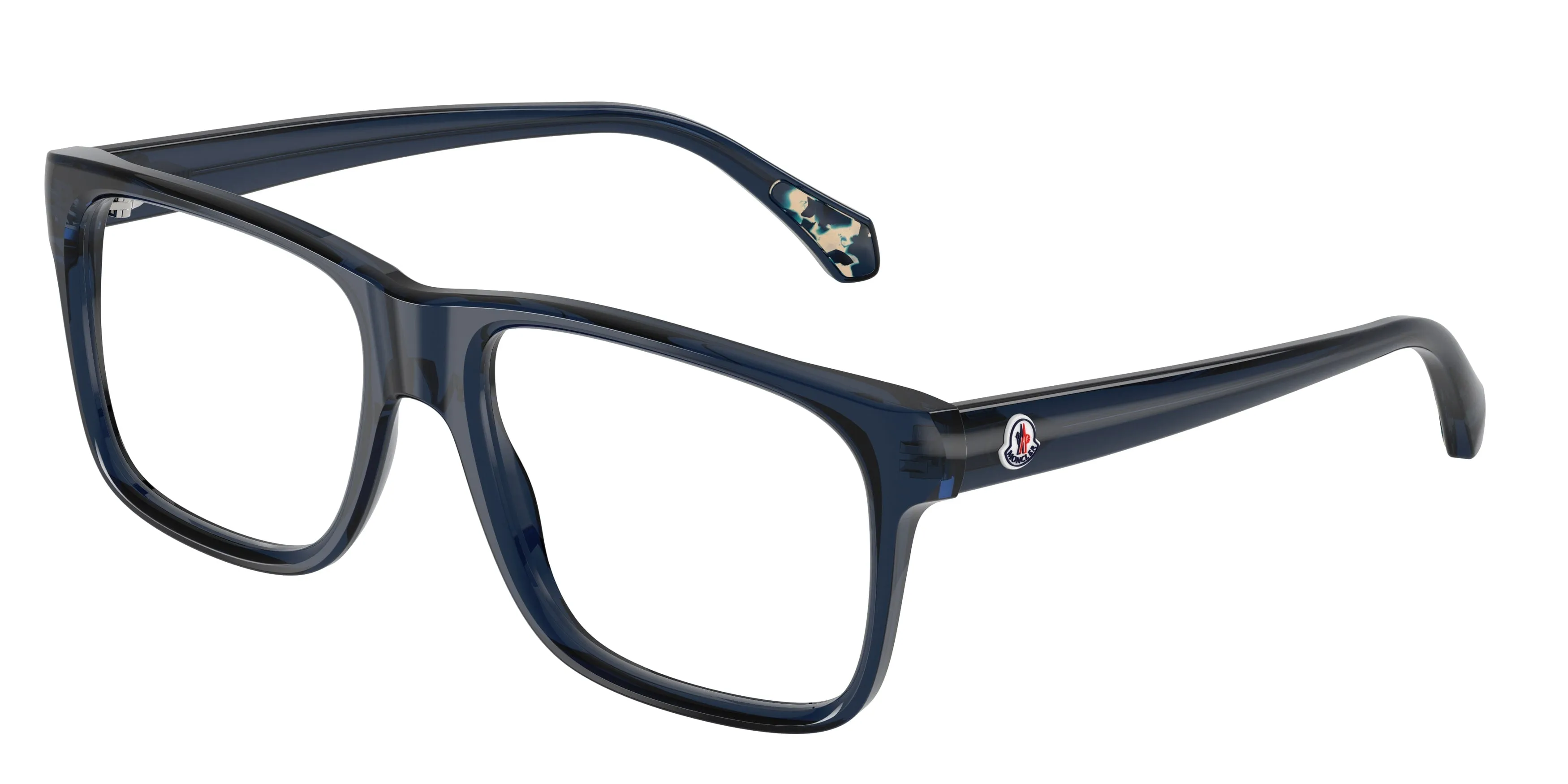 Moncler ME2036 PRECISA 3020 Montature da vista Acetato Blu Trasparente Squadrata Normale - immagine 1