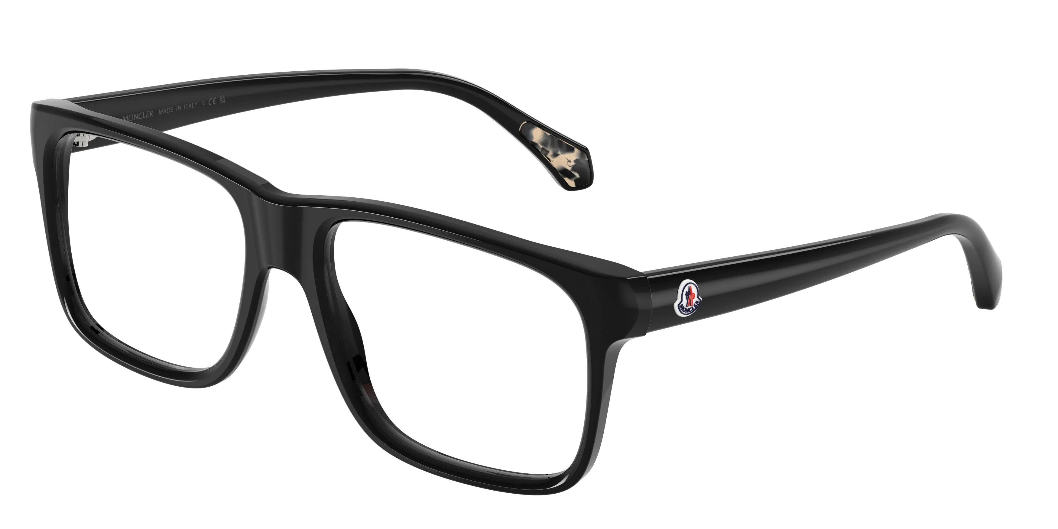 Moncler ME2036 PRECISA 3001 Montature da vista Acetato Nero Trasparente Squadrata Normale - immagine 1