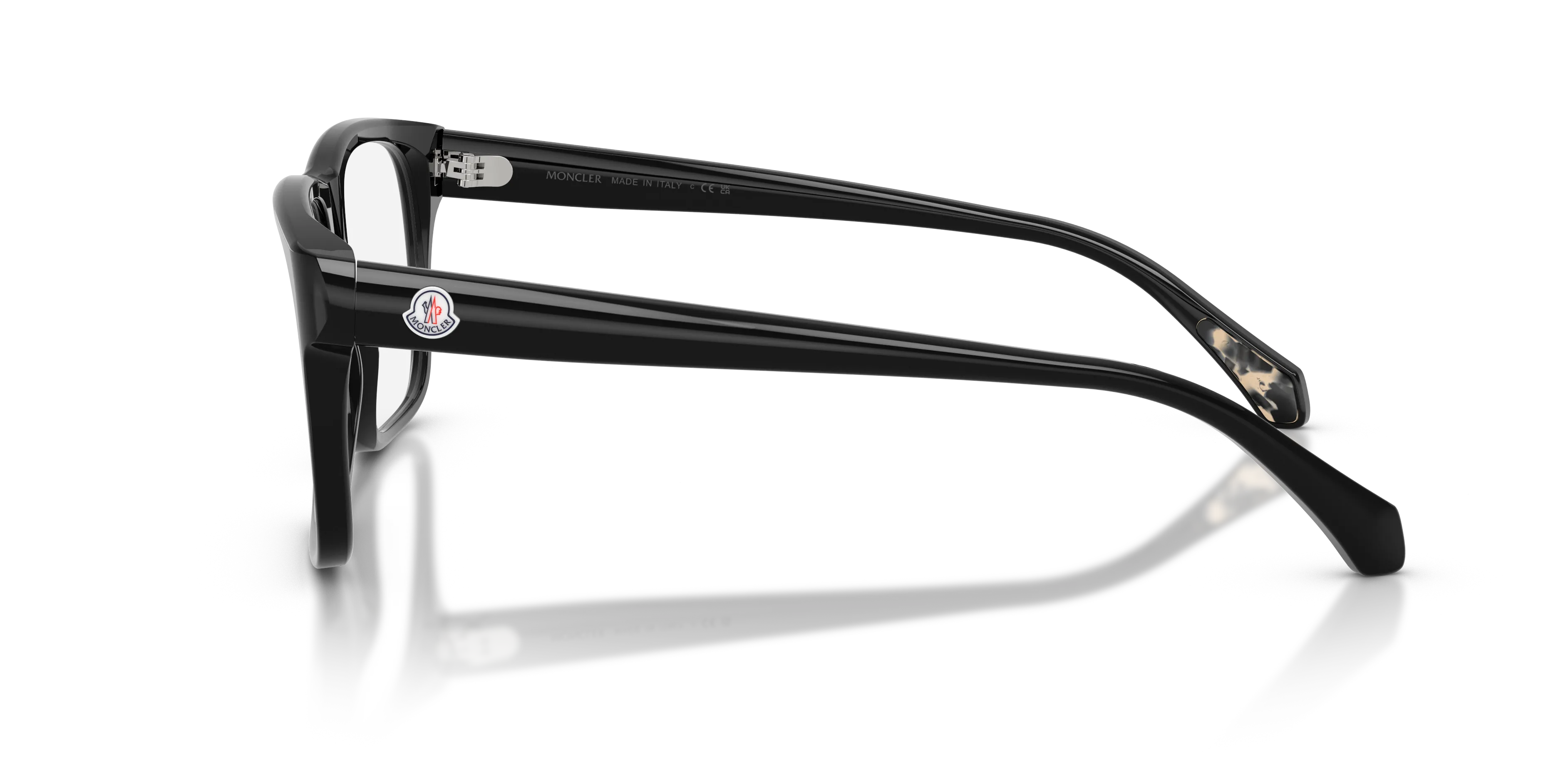Moncler ME2036 PRECISA 3001 Montature da vista Acetato Nero Trasparente Squadrata Normale - immagine 4