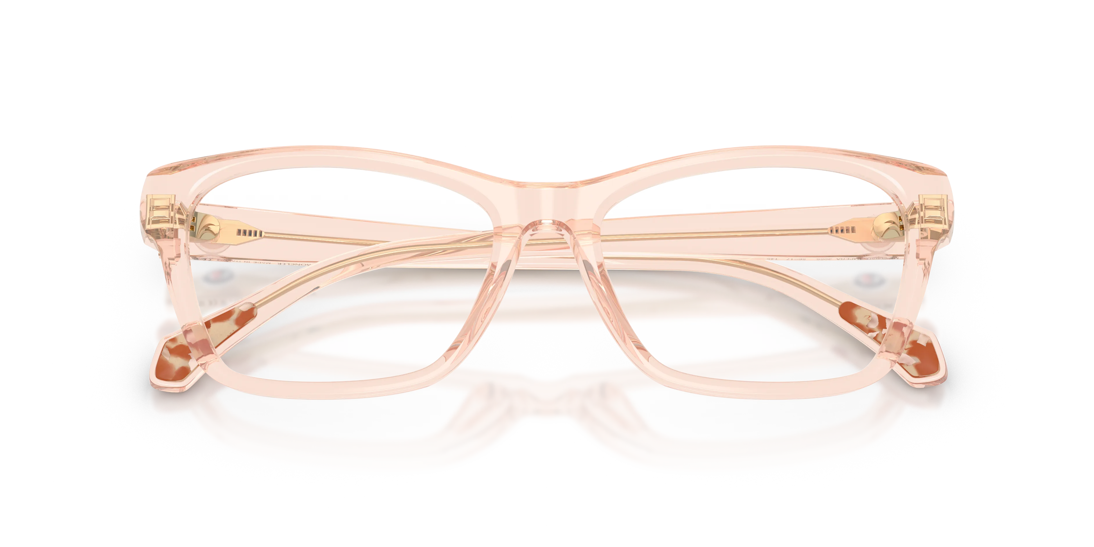 Moncler ME2035U IMPERA 3055 Montature da vista Acetato Rosa Trasparente Squadrata Normale - immagine 2