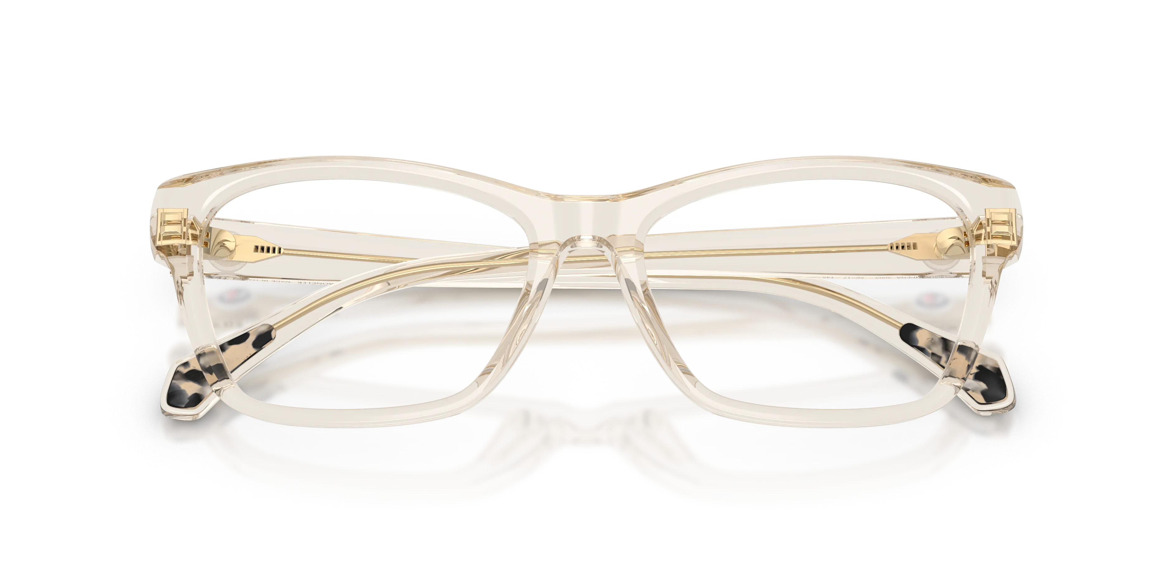 Moncler ME2035U IMPERA 3003 Montature da vista Acetato Bianco Trasparente Squadrata Normale - immagine 2