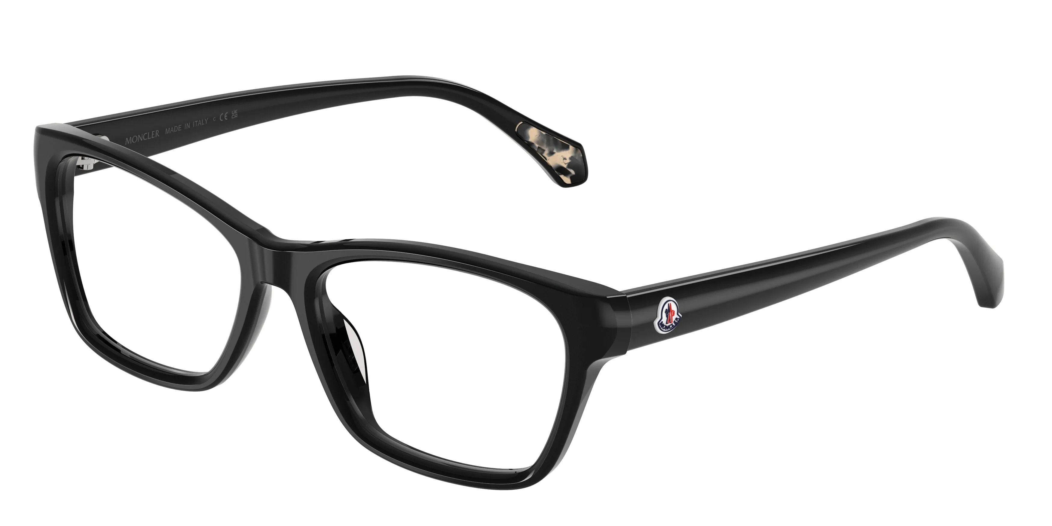 Moncler ME2035U IMPERA 3001 Montature da vista Acetato Nero Trasparente Squadrata Normale - immagine 1