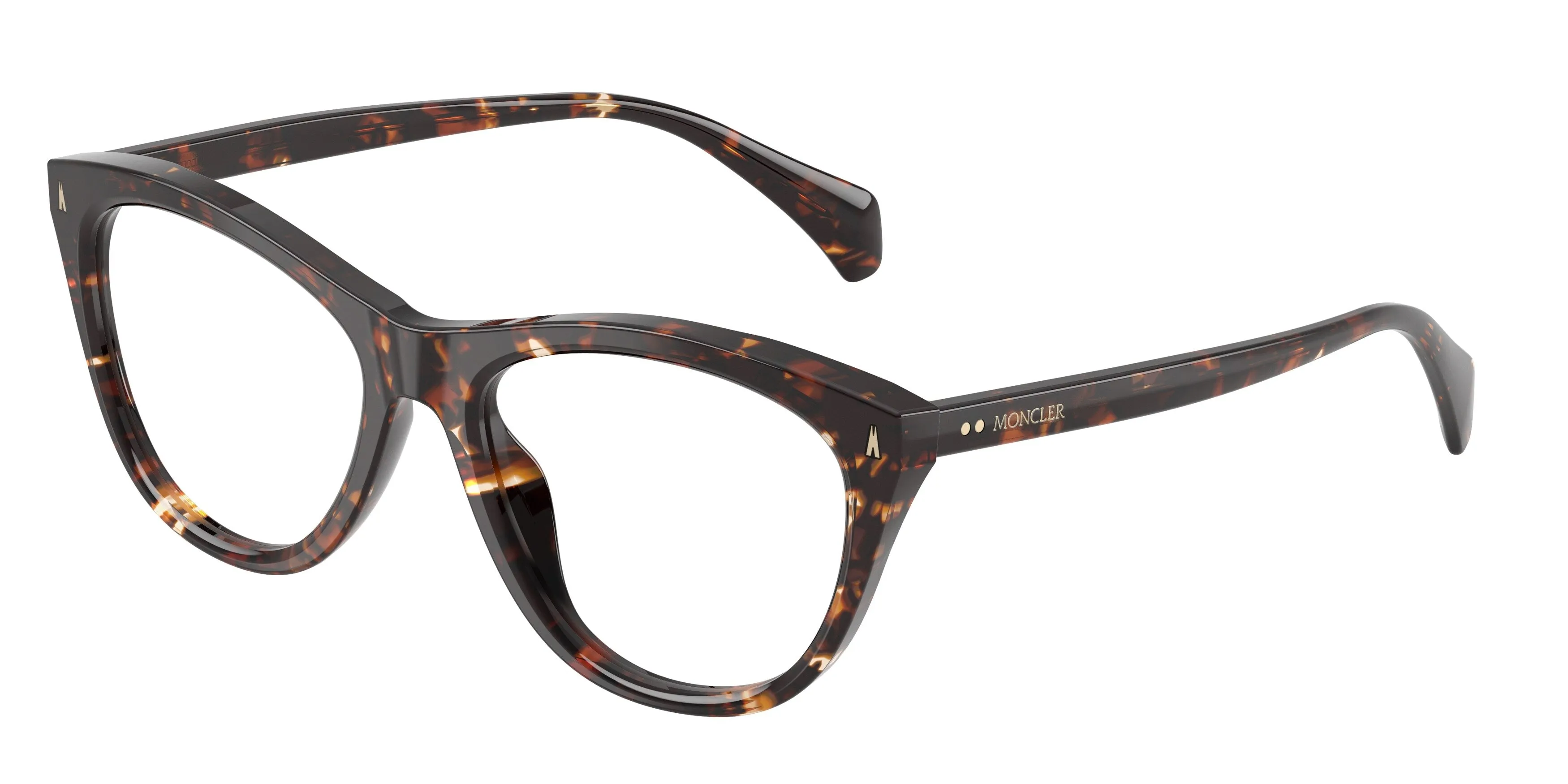 Moncler ME2034U FIORELLA 3048 Montature da vista Acetato Tartaruga Trasparente Cat Eye Normale - immagine 1