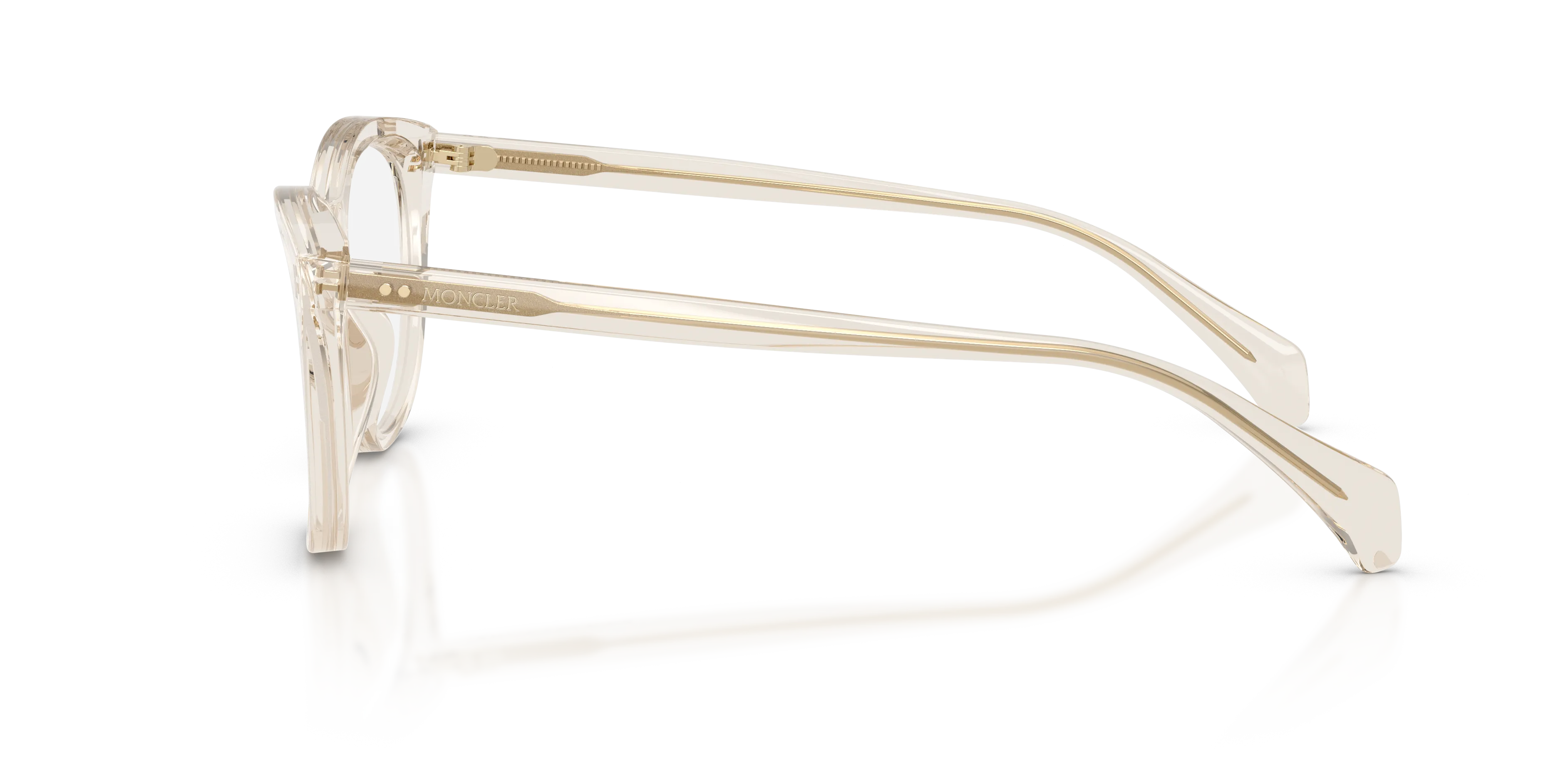 Moncler ME2034U FIORELLA 3003 Montature da vista Acetato Bianco Trasparente Cat Eye Normale - immagine 4