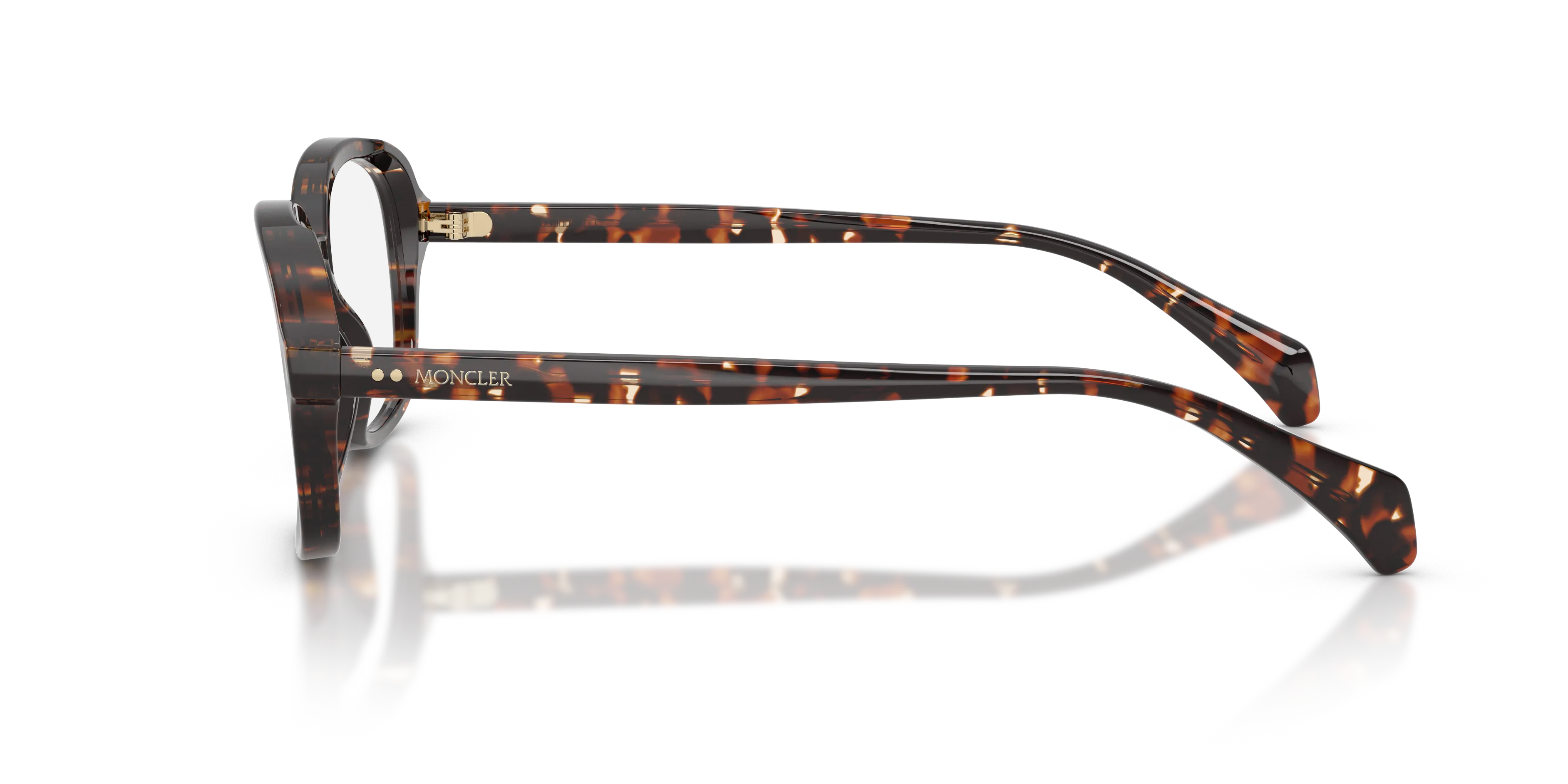Moncler ME2033 FINEZZA 3048 Montature da vista Acetato Tartaruga Trasparente Pillow Normale - immagine 4