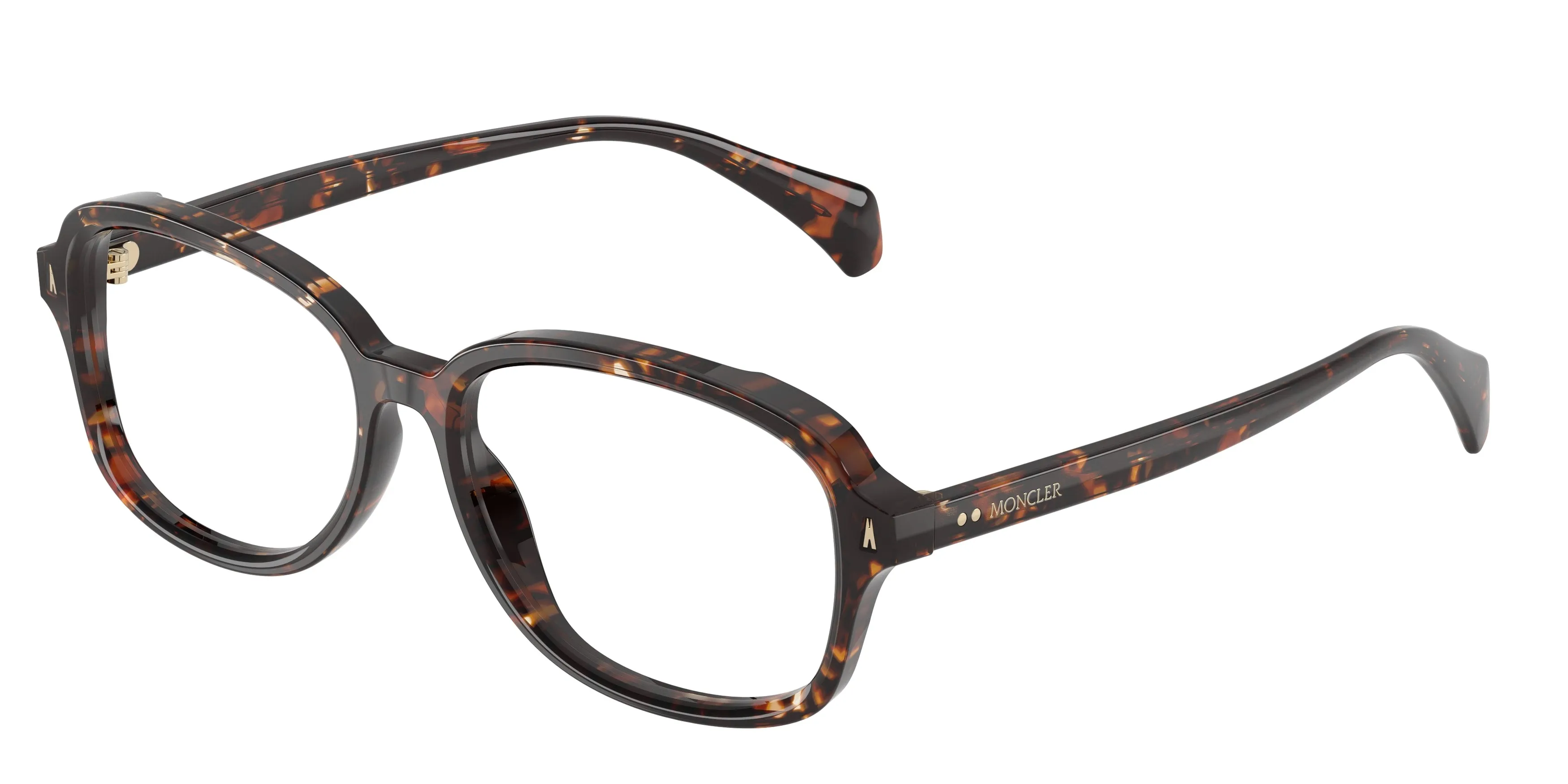 Moncler ME2033 FINEZZA 3048 Montature da vista Acetato Tartaruga Trasparente Pillow Normale - immagine 1