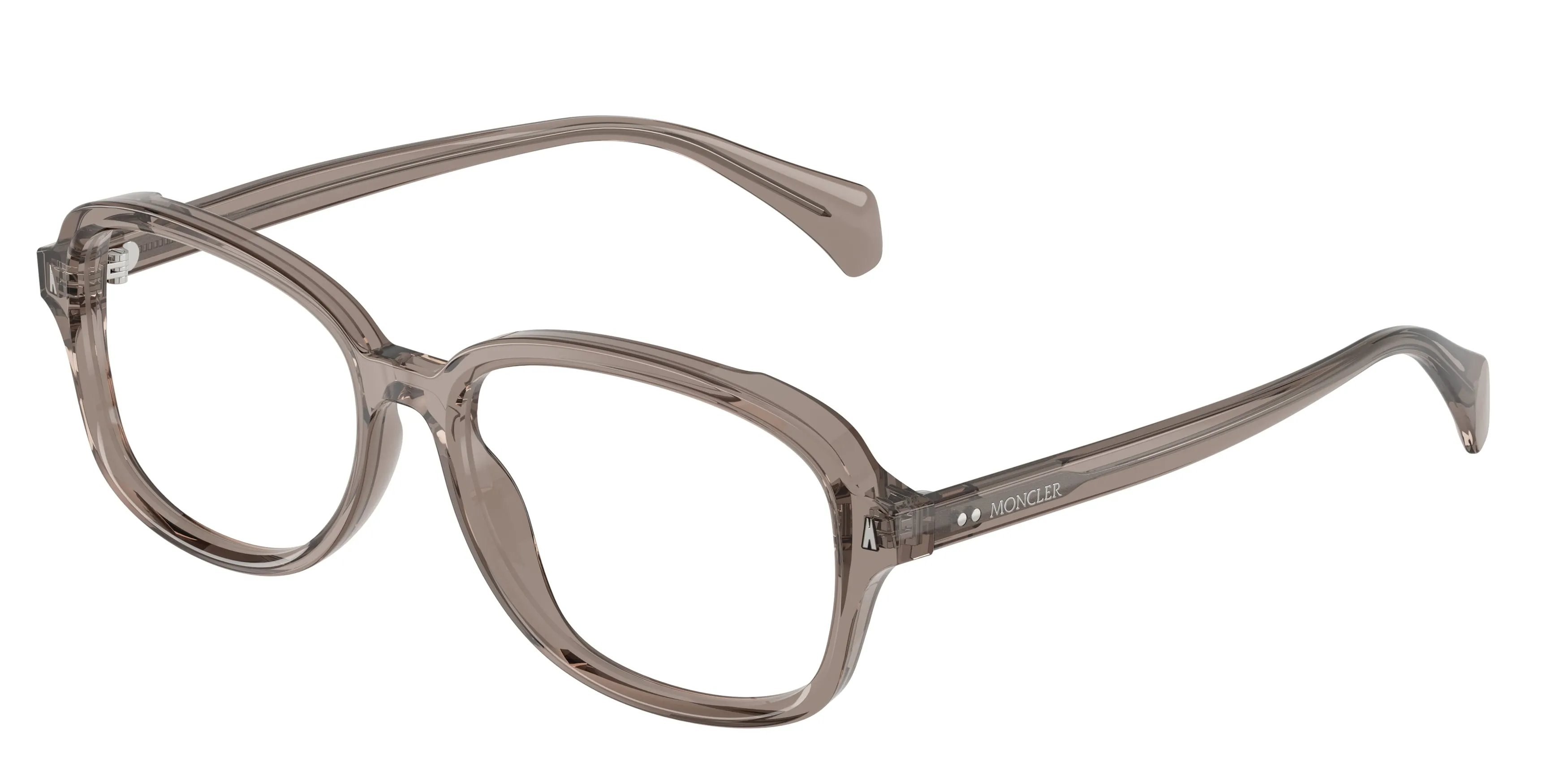 Moncler ME2033 FINEZZA 3009 Montature da vista Acetato Grigio Trasparente Pillow Normale - immagine 1