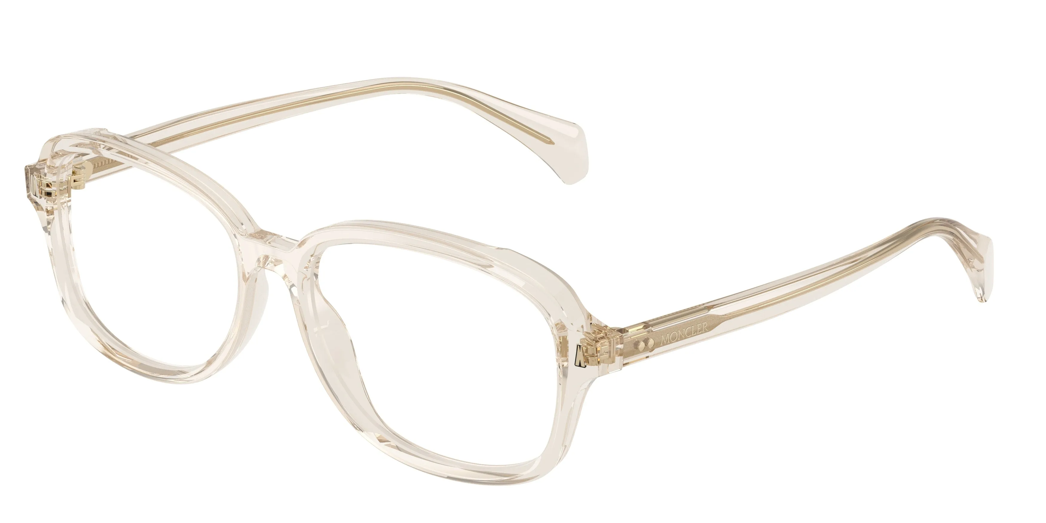 Moncler ME2033 FINEZZA 3003 Montature da vista Acetato Bianco Trasparente Pillow Normale - immagine 1