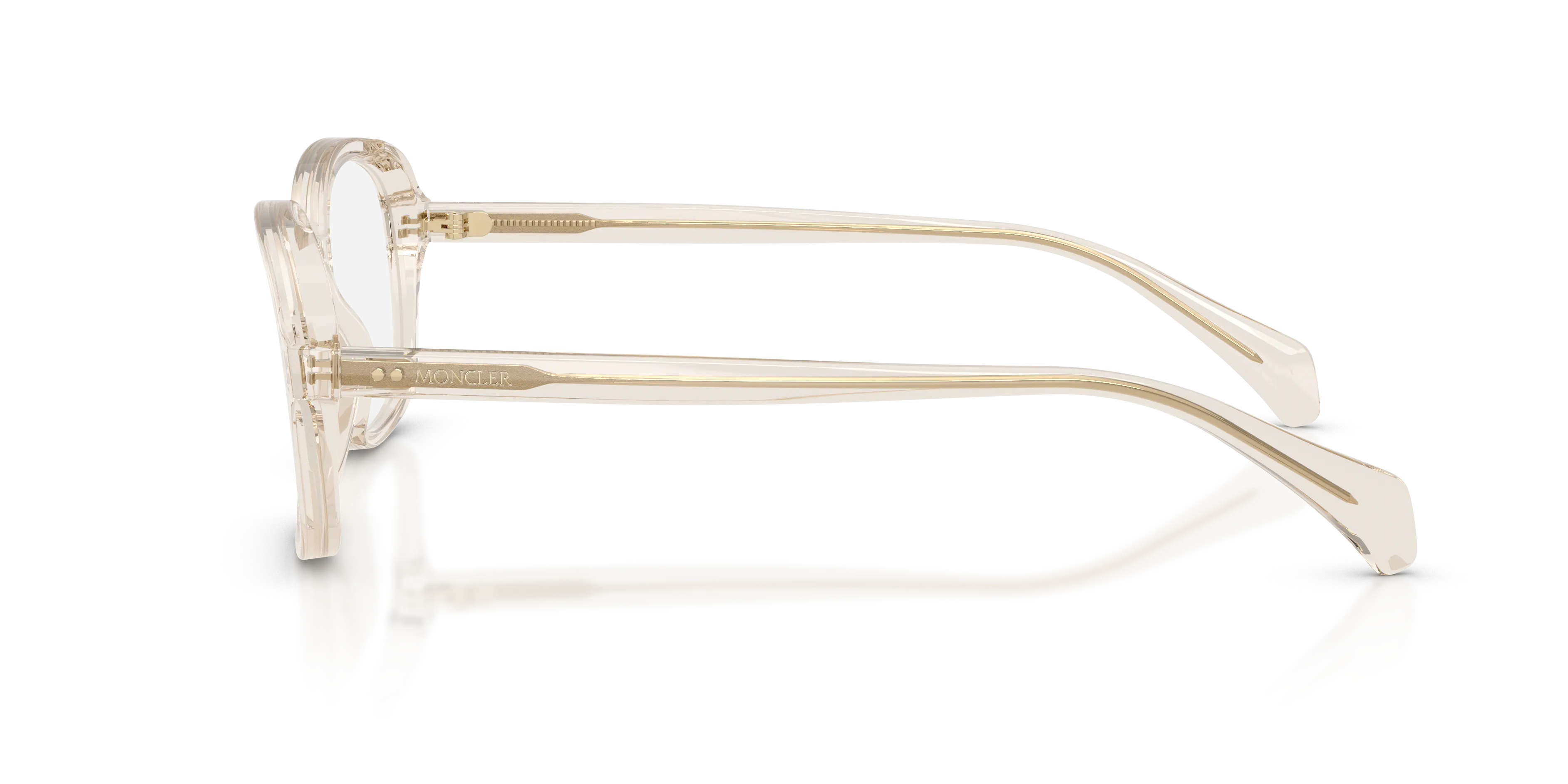 Moncler ME2033 FINEZZA 3003 Montature da vista Acetato Bianco Trasparente Pillow Normale - immagine 4