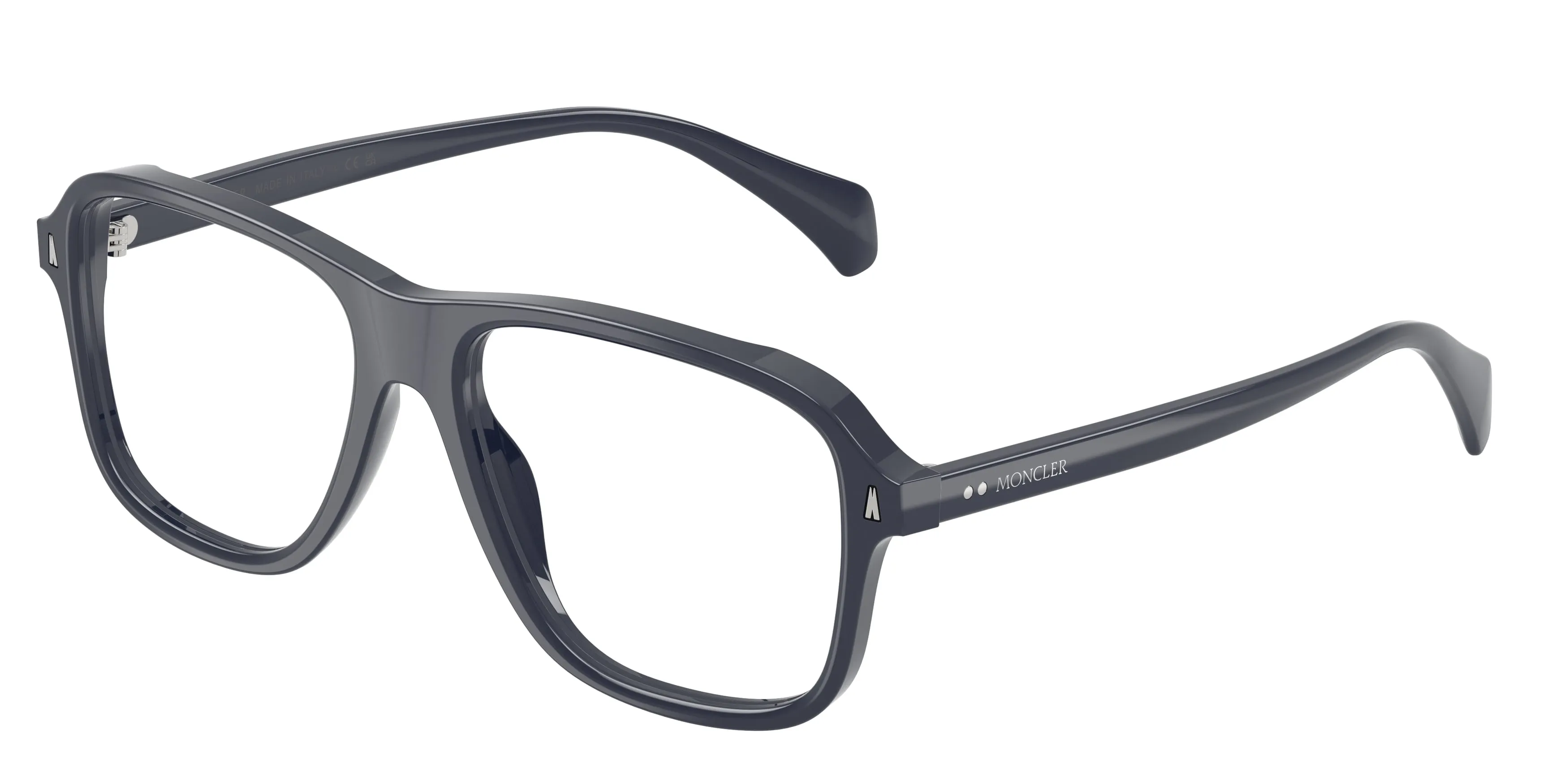 Moncler ME2032 VALTA 3020 Montature da vista Acetato Blu Trasparente Pillow Normale - immagine 1