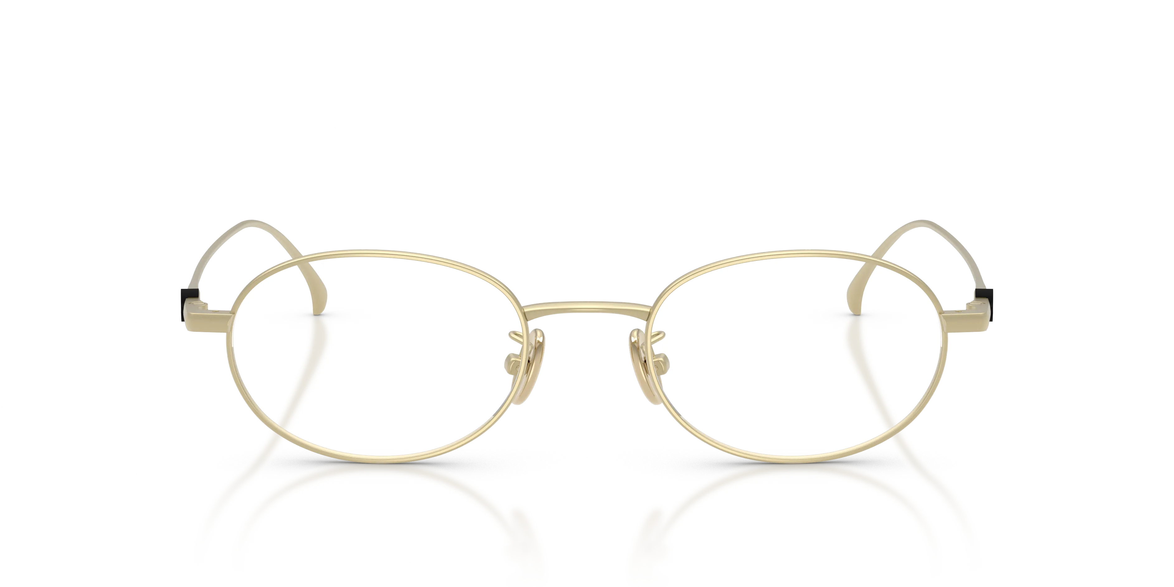 Moncler ME1018TD 1024 Montature da vista Titanio Oro Trasparente Rotonda Normale - immagine 3