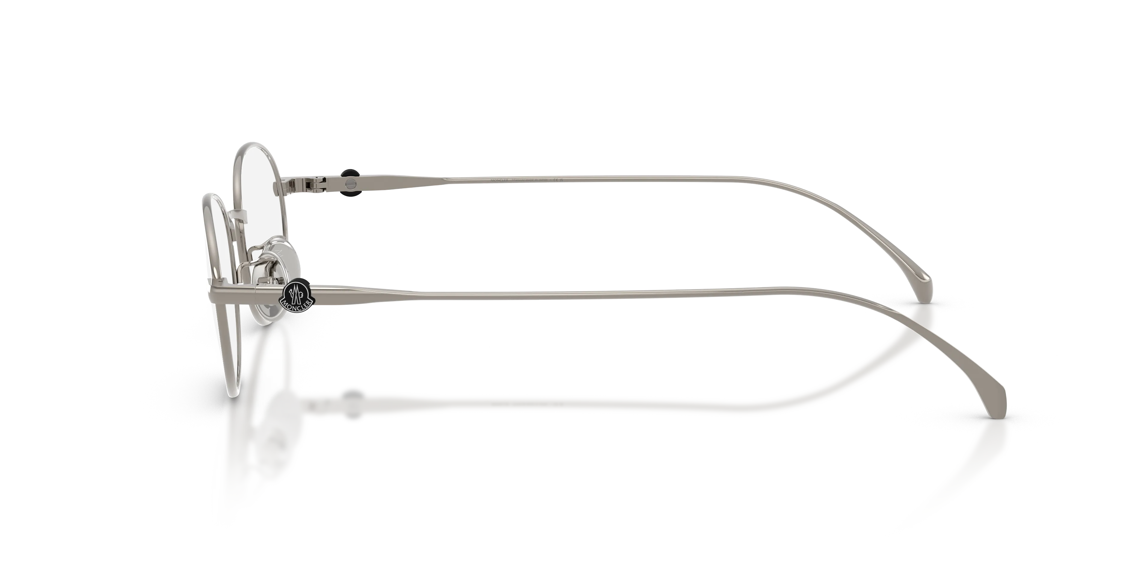 Moncler ME1018TD 1005 Montature da vista Titanio Grigio Trasparente Rotonda Normale - immagine 4