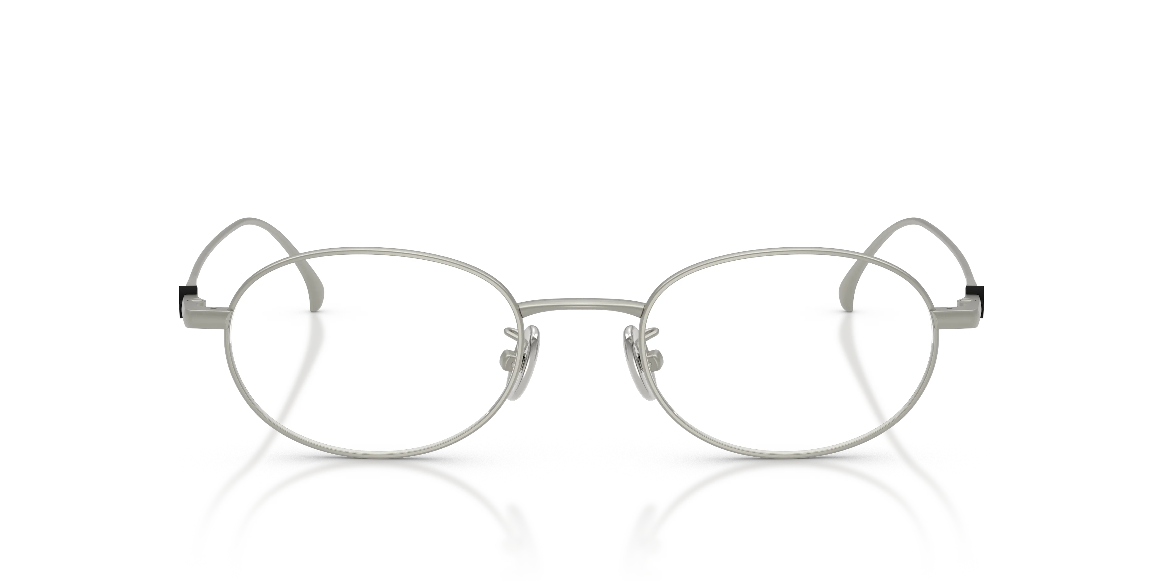 Moncler ME1018TD 1004 Montature da vista Titanio Argento Trasparente Rotonda Normale - immagine 3