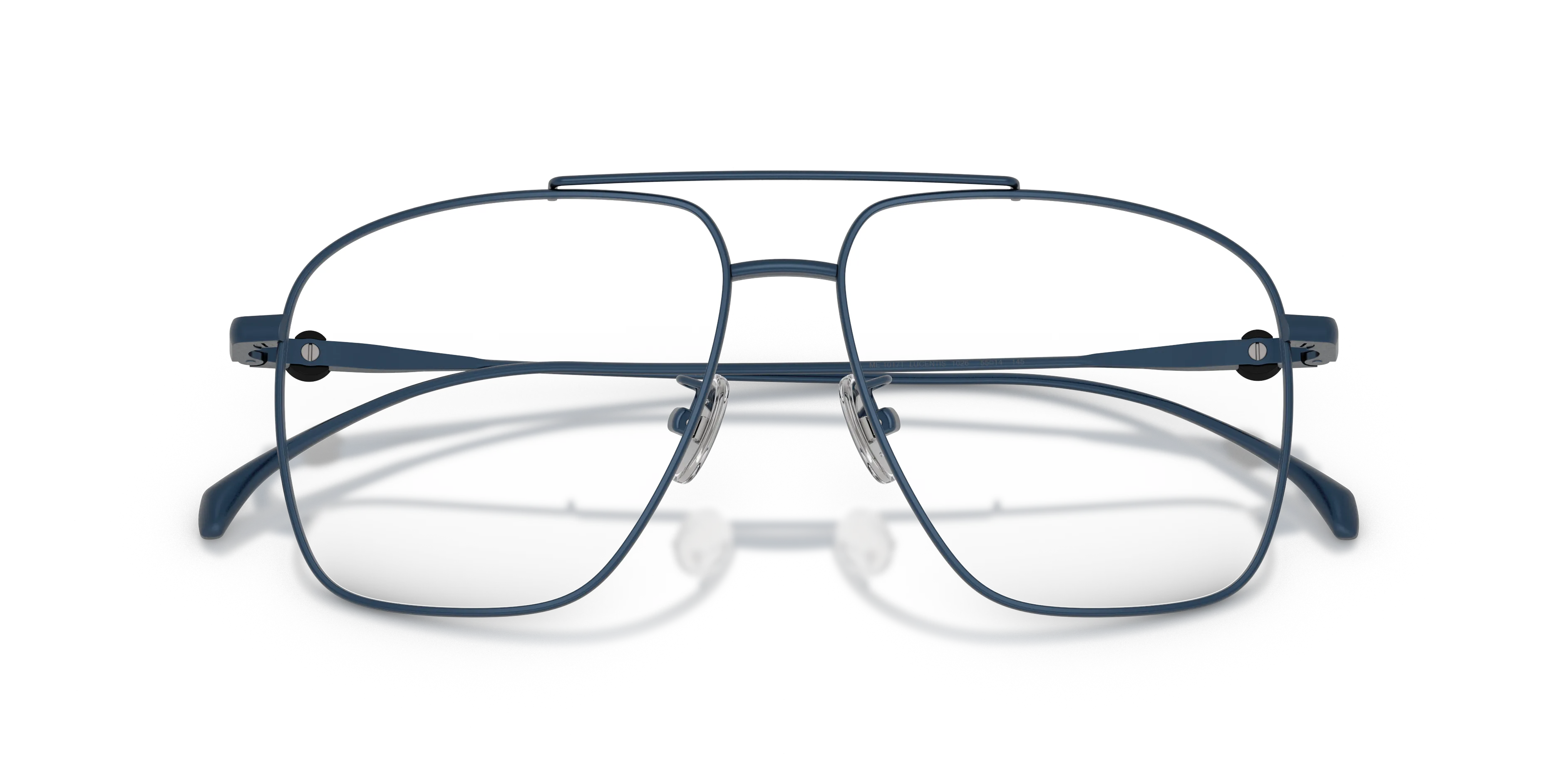 Moncler ME1017T 1026 Montature da vista Titanio Blu Trasparente Pilot Normale - immagine 2