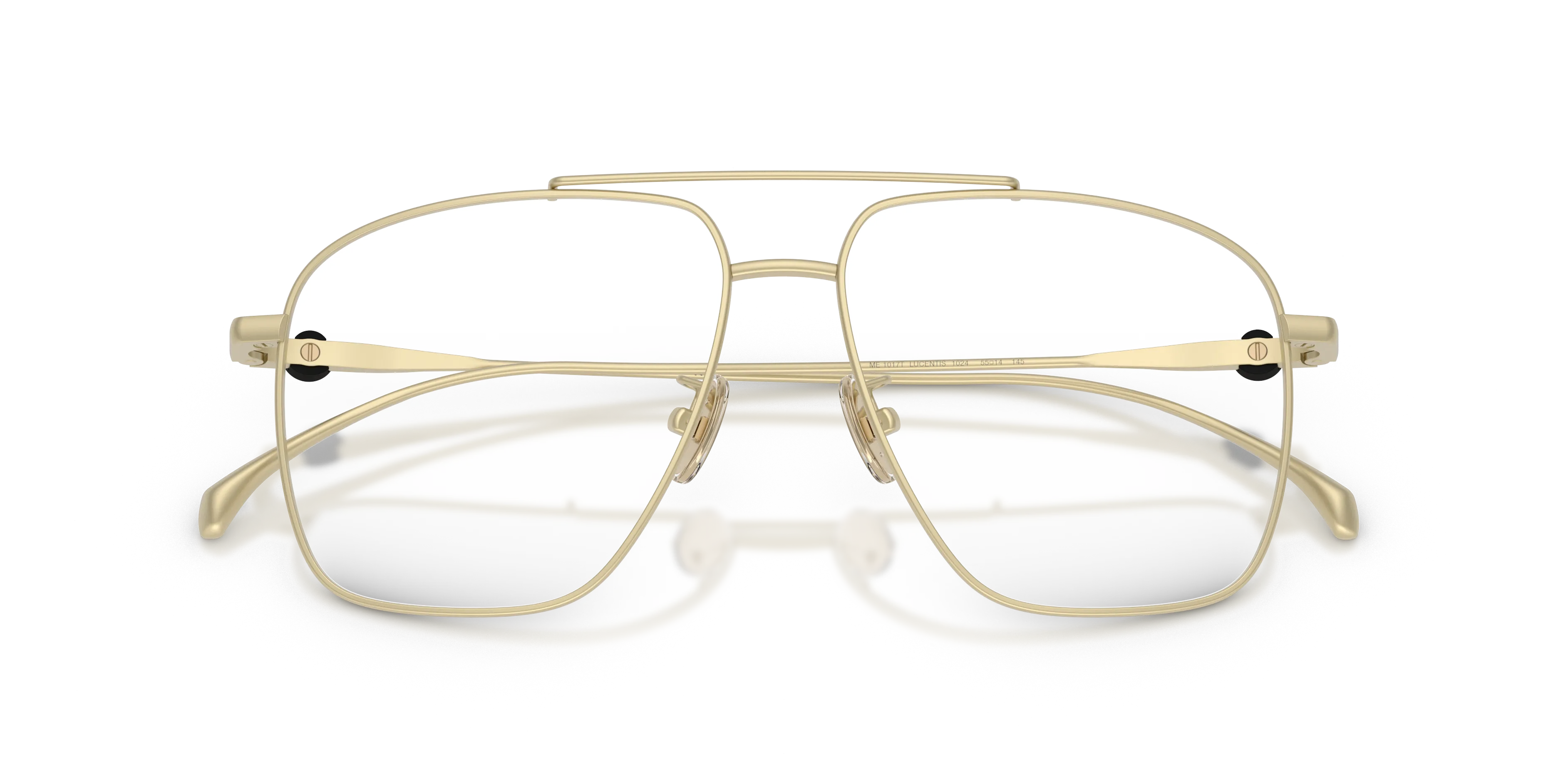 Moncler ME1017T 1024 Montature da vista Titanio Oro Trasparente Pilot Normale - immagine 2