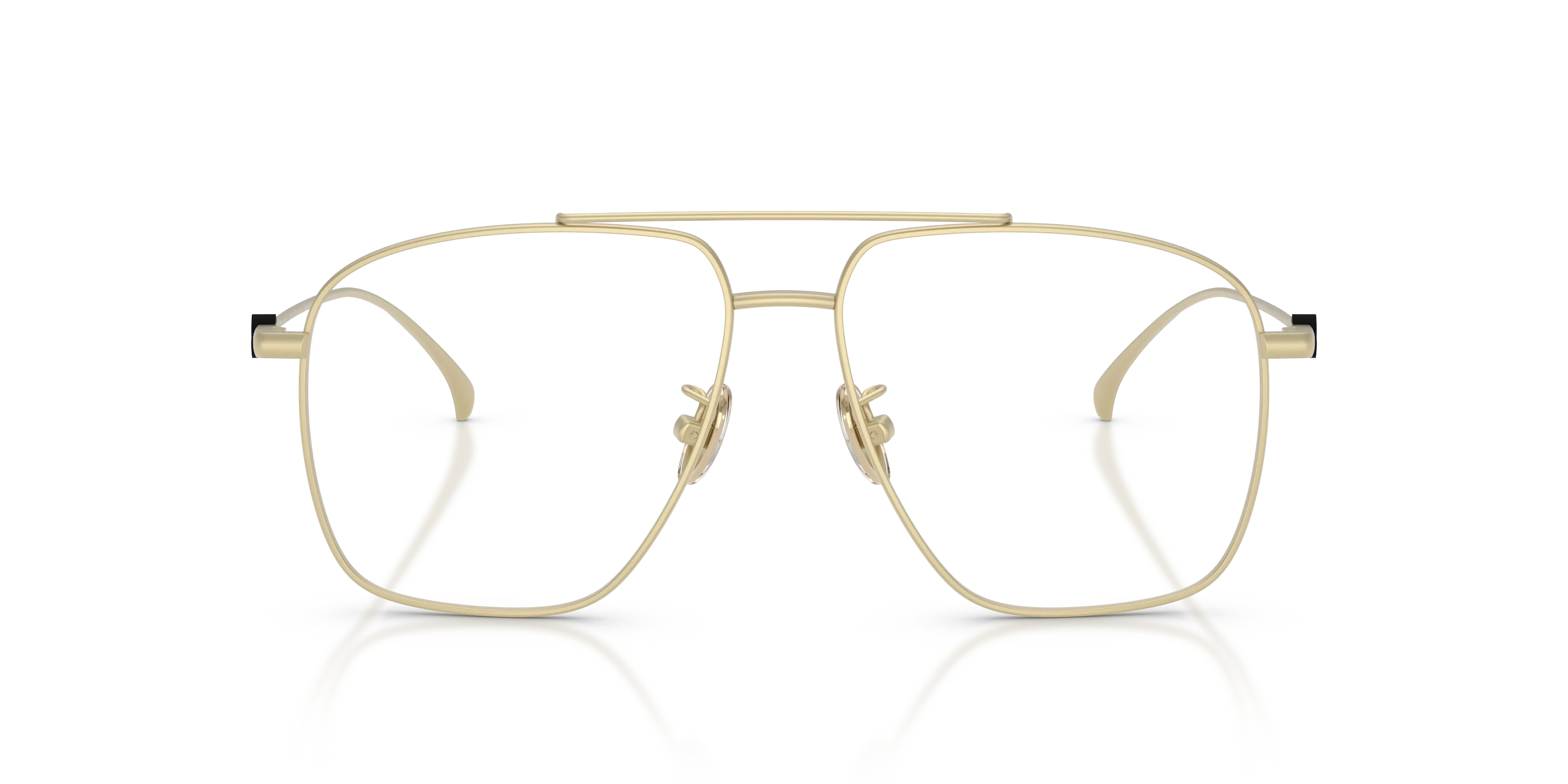 Moncler ME1017T 1024 Montature da vista Titanio Oro Trasparente Pilot Normale - immagine 3