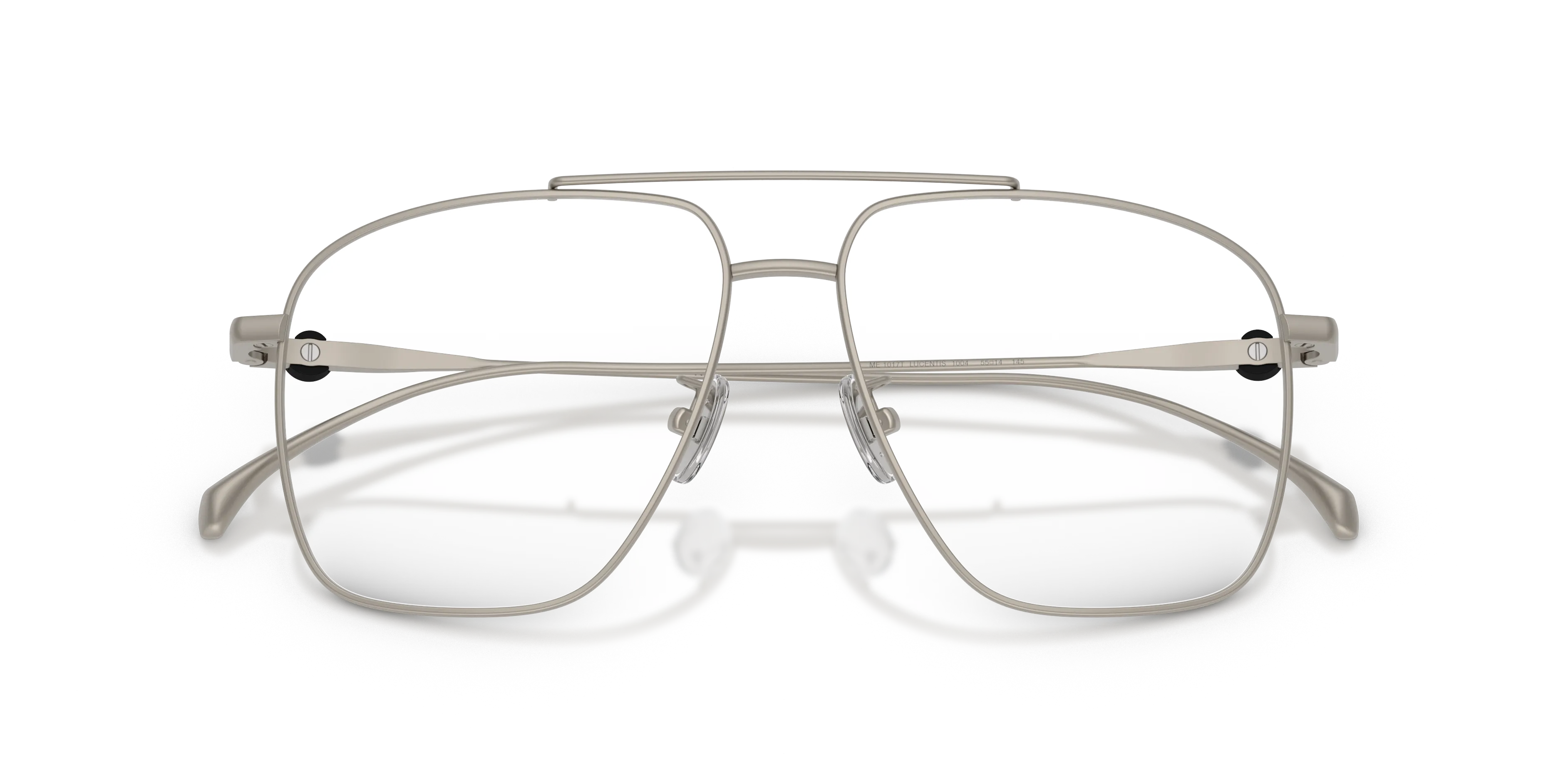 Moncler ME1017T 1004 Montature da vista Titanio Argento Trasparente Pilot Normale - immagine 2