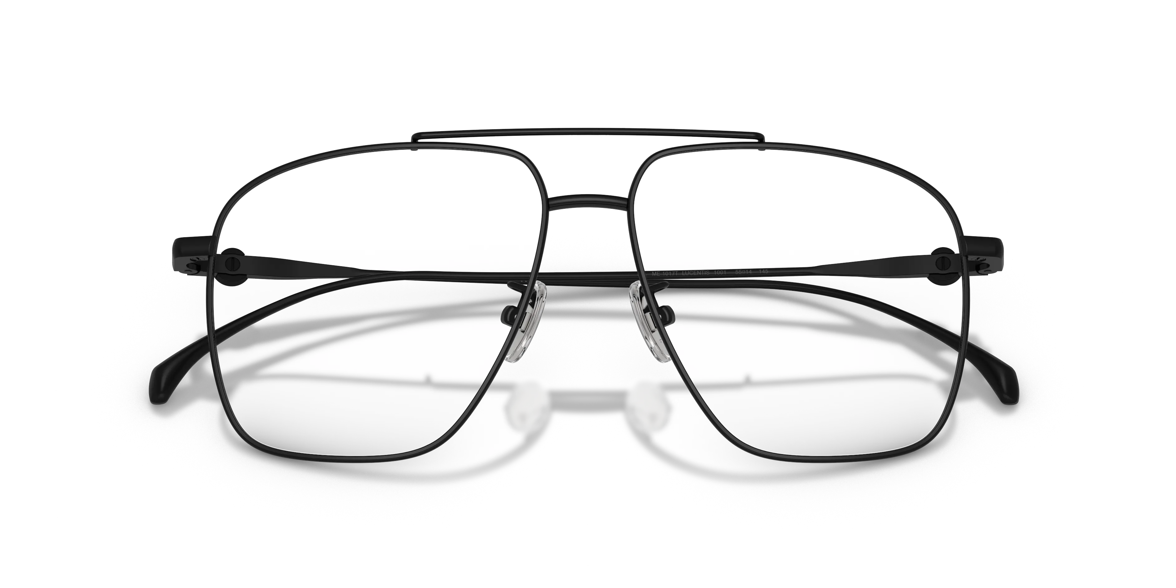 Moncler ME1017T 1001 Montature da vista Titanio Nero Trasparente Pilot Normale - immagine 2