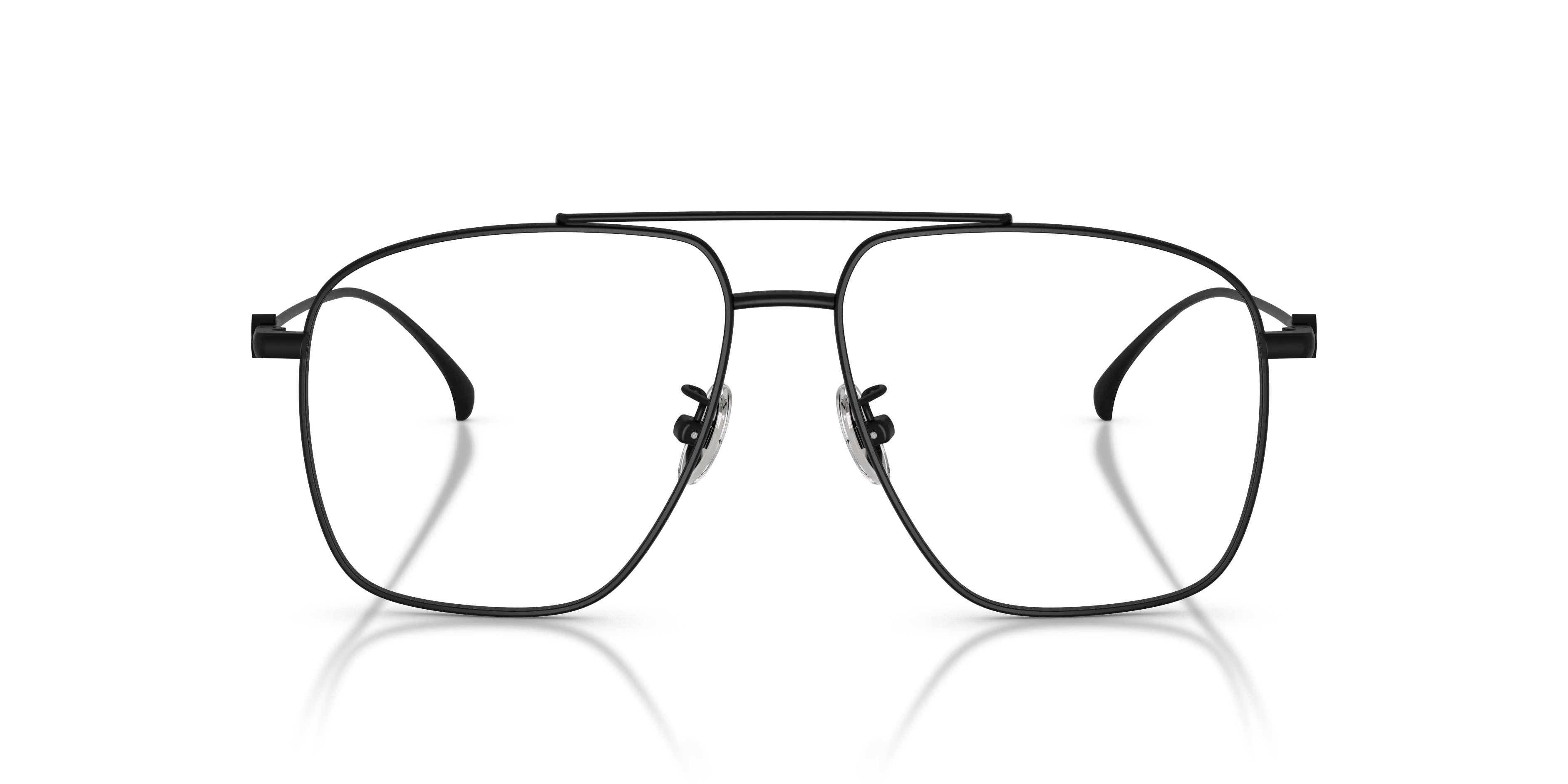 Moncler ME1017T 1001 Montature da vista Titanio Nero Trasparente Pilot Normale - immagine 3
