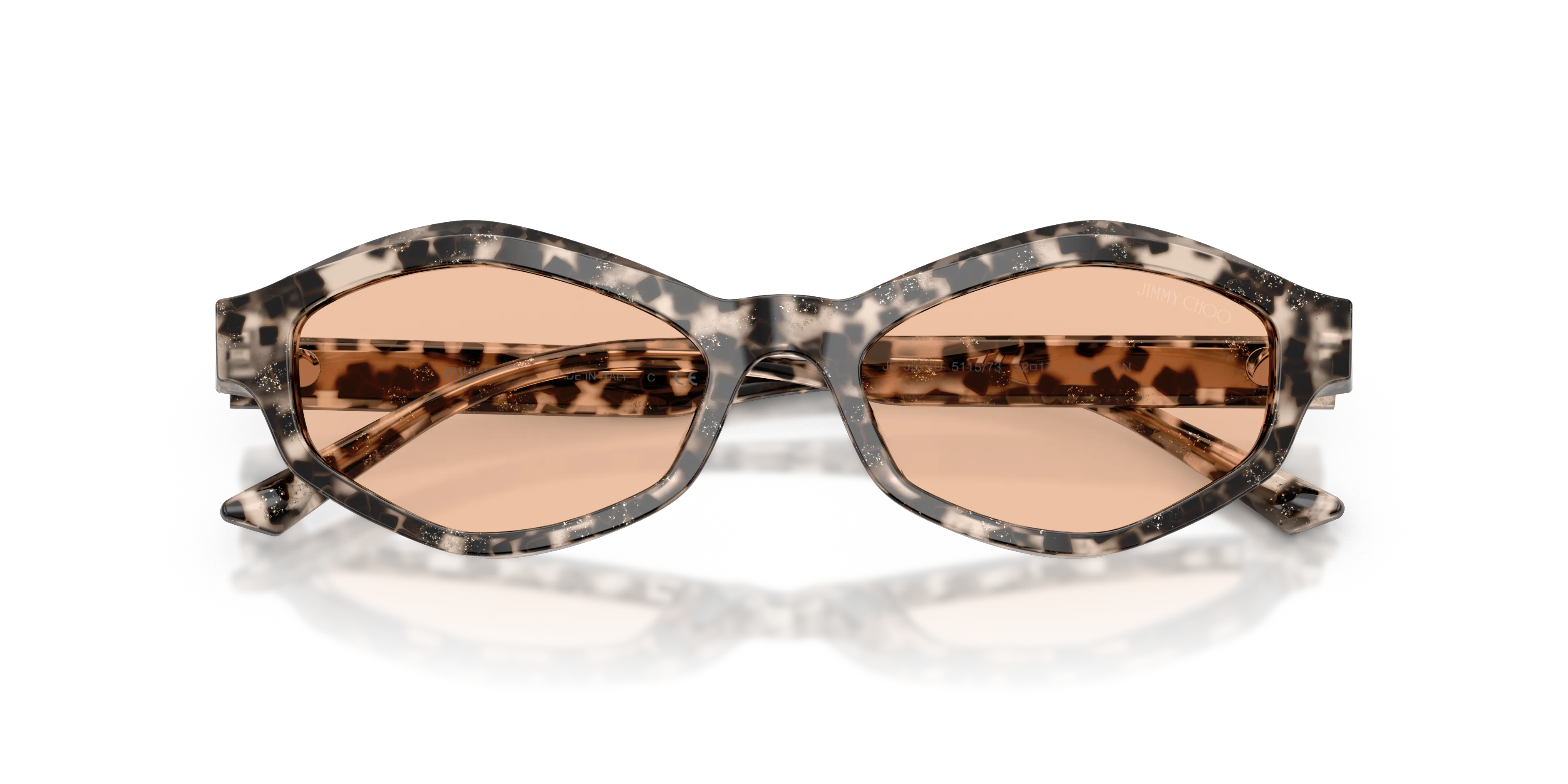 Jimmy Choo JC5077U 511573 Occhiali da sole Acetato Grigio Marrone Geometrica Normale - immagine 2