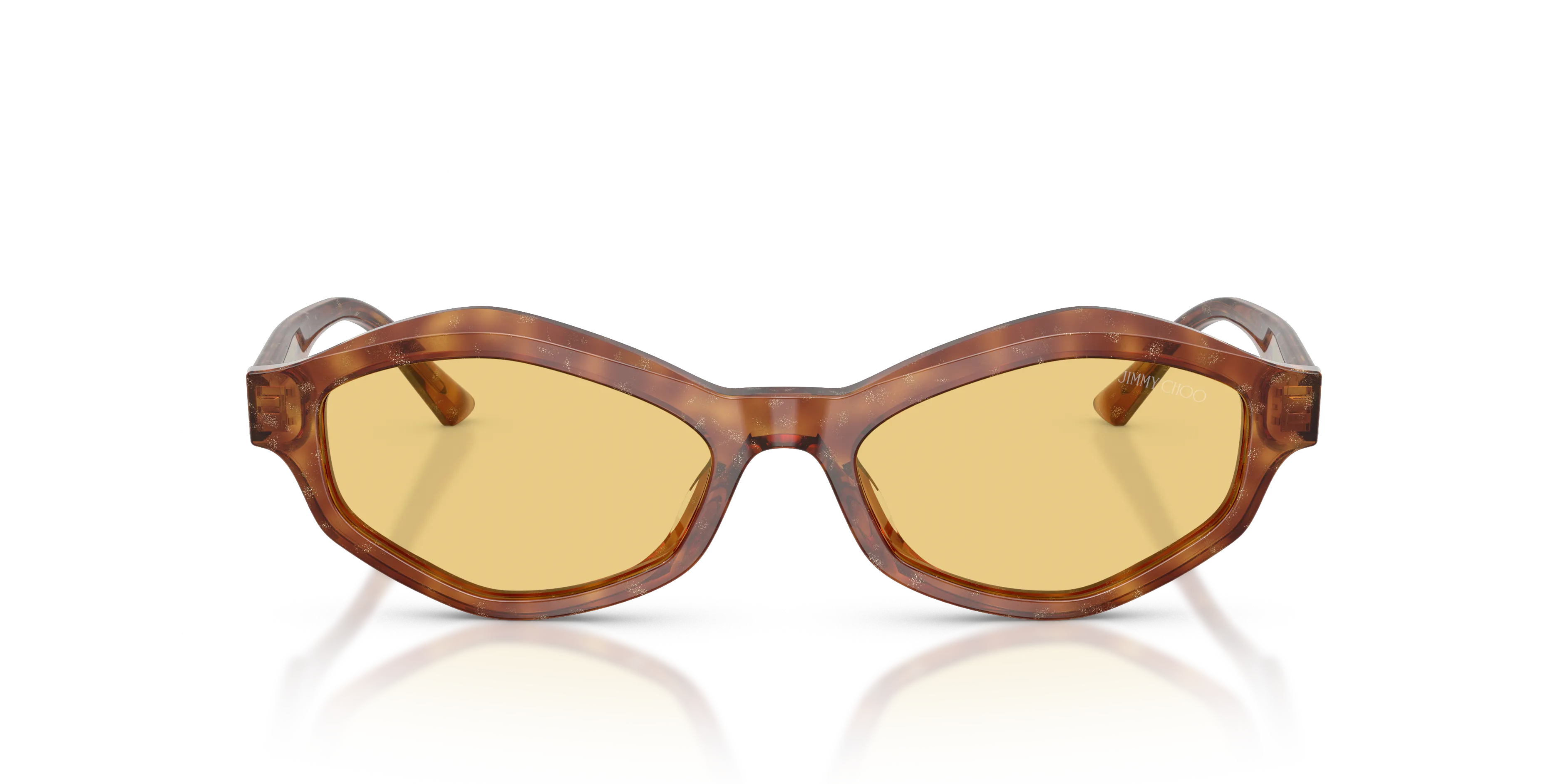 Jimmy Choo JC5077U 511485 Occhiali da sole Acetato Marrone Giallo Geometrica Normale - immagine 3
