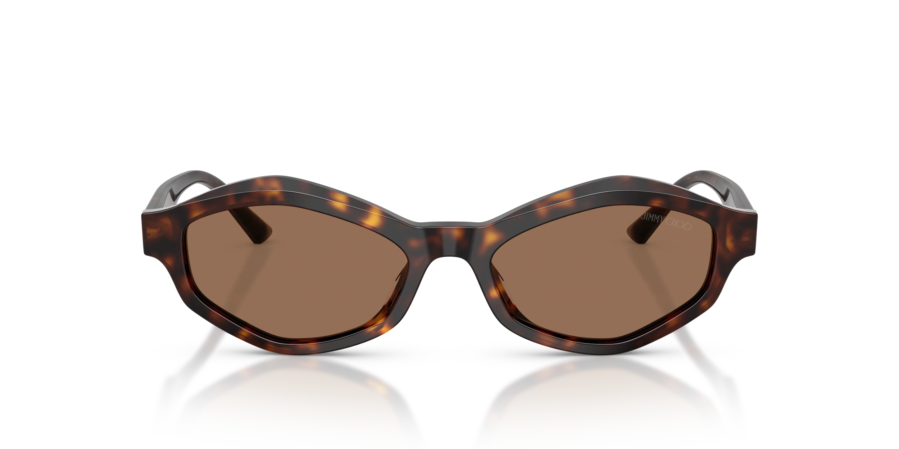 Jimmy Choo JC5077U 500273 Occhiali da sole Acetato Tartaruga Marrone Geometrica Normale - immagine 3