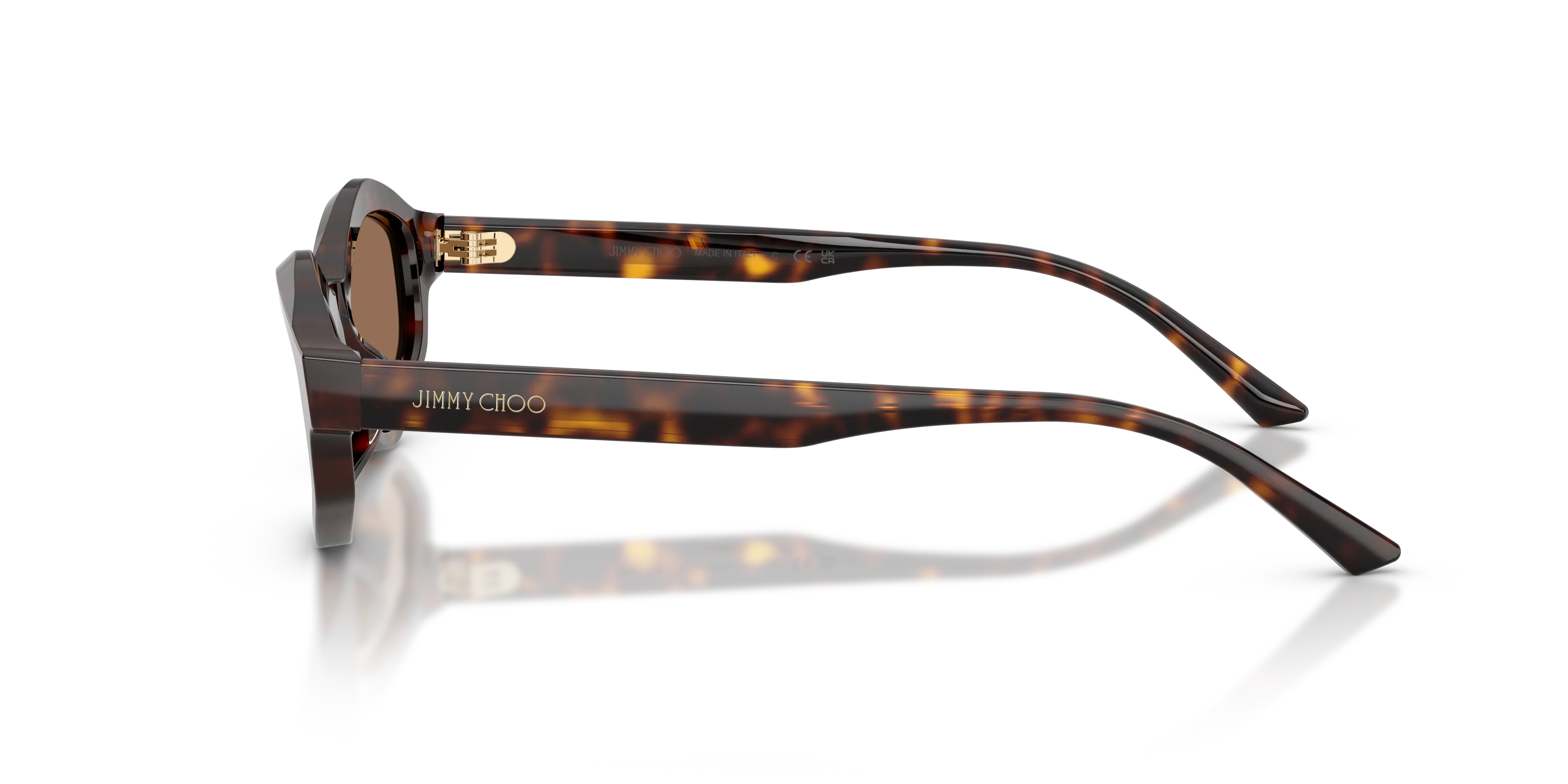 Jimmy Choo JC5077U 500273 Occhiali da sole Acetato Tartaruga Marrone Geometrica Normale - immagine 4