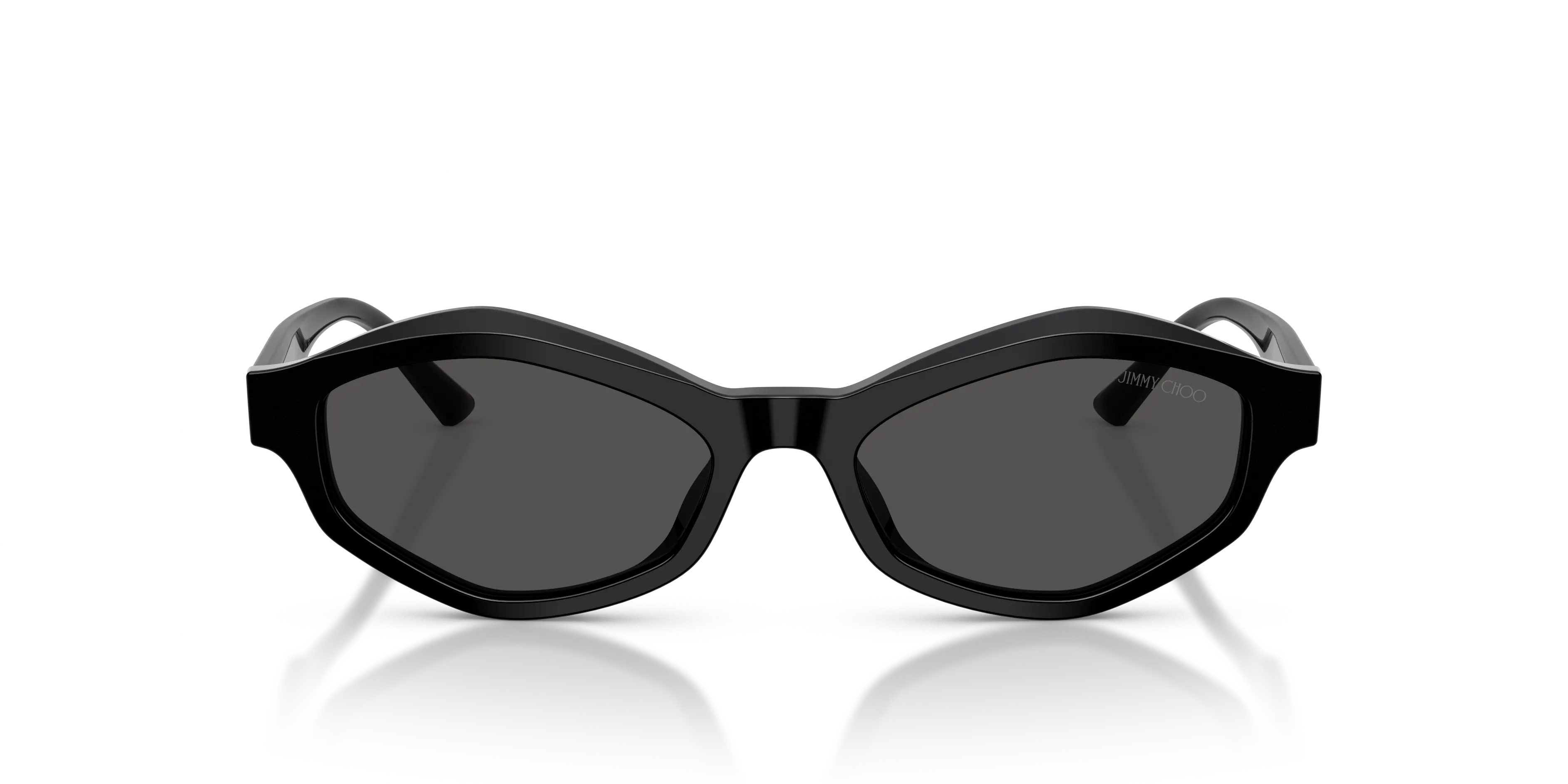 Jimmy Choo JC5077U 500087 Occhiali da sole Acetato Nero Grigio Geometrica Normale - immagine 3