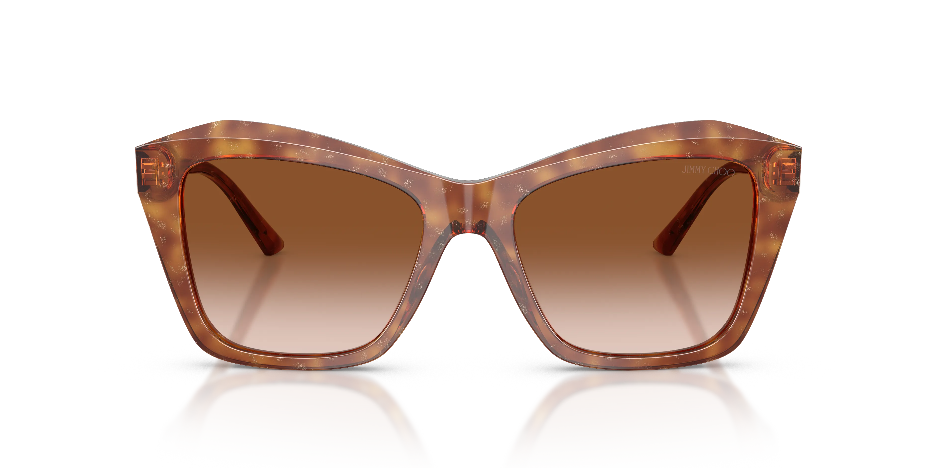 Jimmy Choo JC5076 511413 Occhiali da sole Acetato Marrone Marrone Squadrata Normale Sfumato - immagine 3