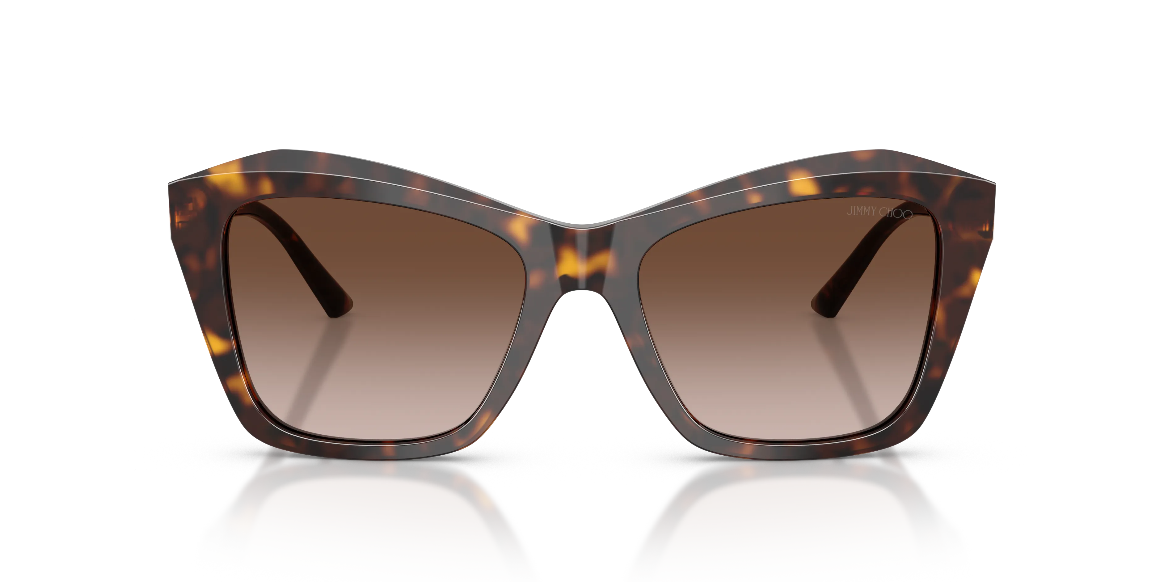 Jimmy Choo JC5076 500213 Occhiali da sole Acetato Tartaruga Marrone Squadrata Normale Sfumato - immagine 3