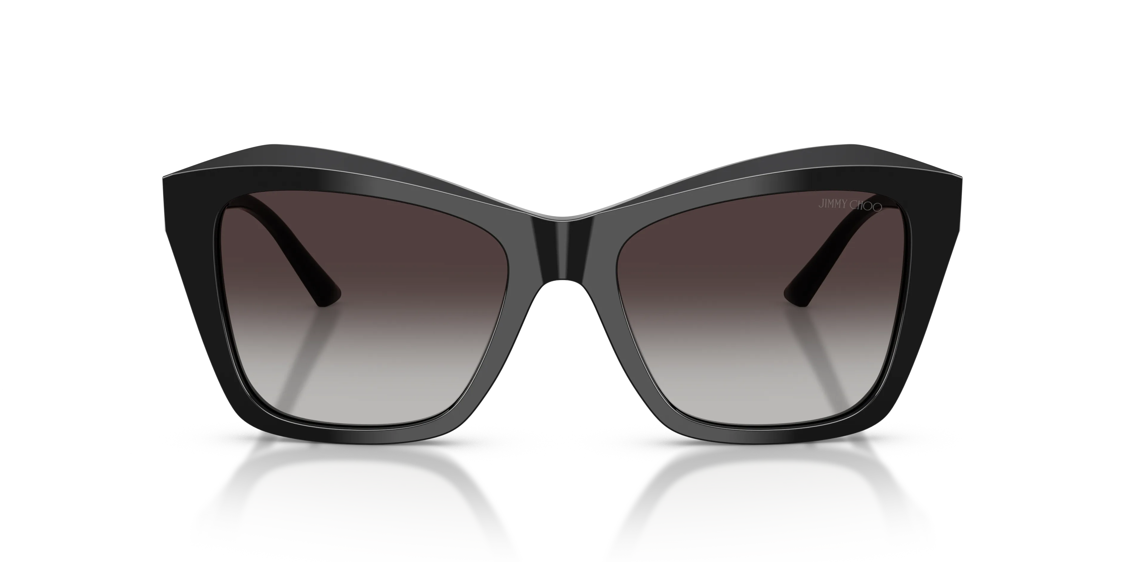 Jimmy Choo JC5076 50008G Occhiali da sole Acetato Nero Grigio Squadrata Normale Sfumato - immagine 3