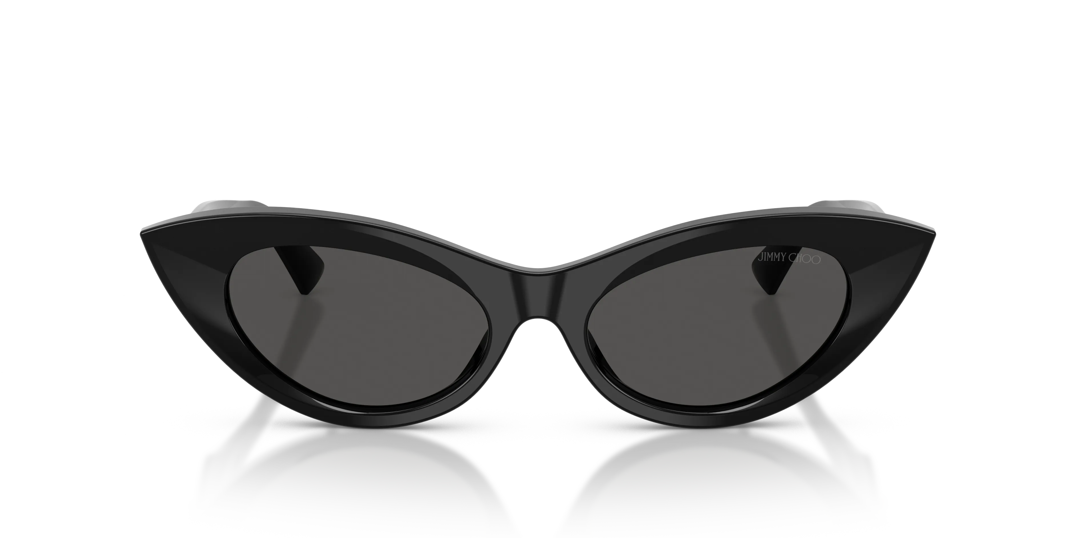 Jimmy Choo JC5075U 500087 Occhiali da sole Acetato Nero Grigio Cat Eye Normale - immagine 3