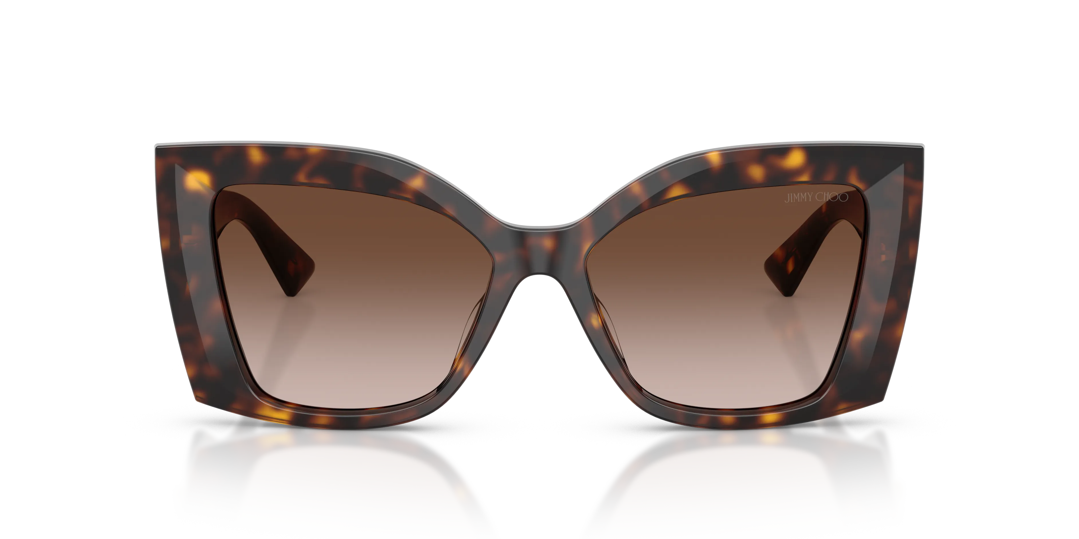 Jimmy Choo JC5074U 500213 Occhiali da sole Acetato Tartaruga Marrone Farfalla Normale Sfumato - immagine 3