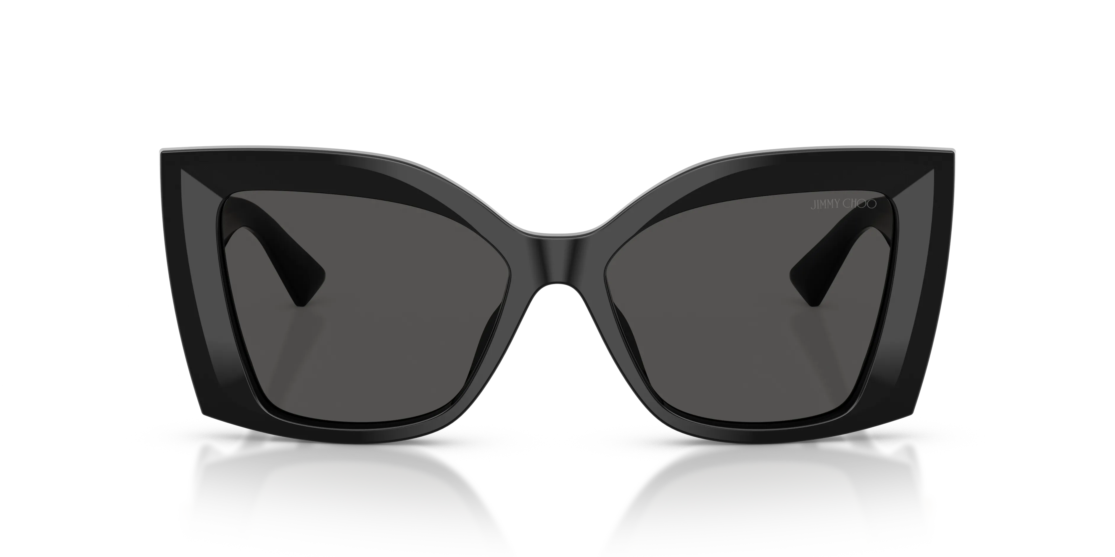 Jimmy Choo JC5074U 500087 Occhiali da sole Acetato Nero Grigio Farfalla Normale - immagine 3