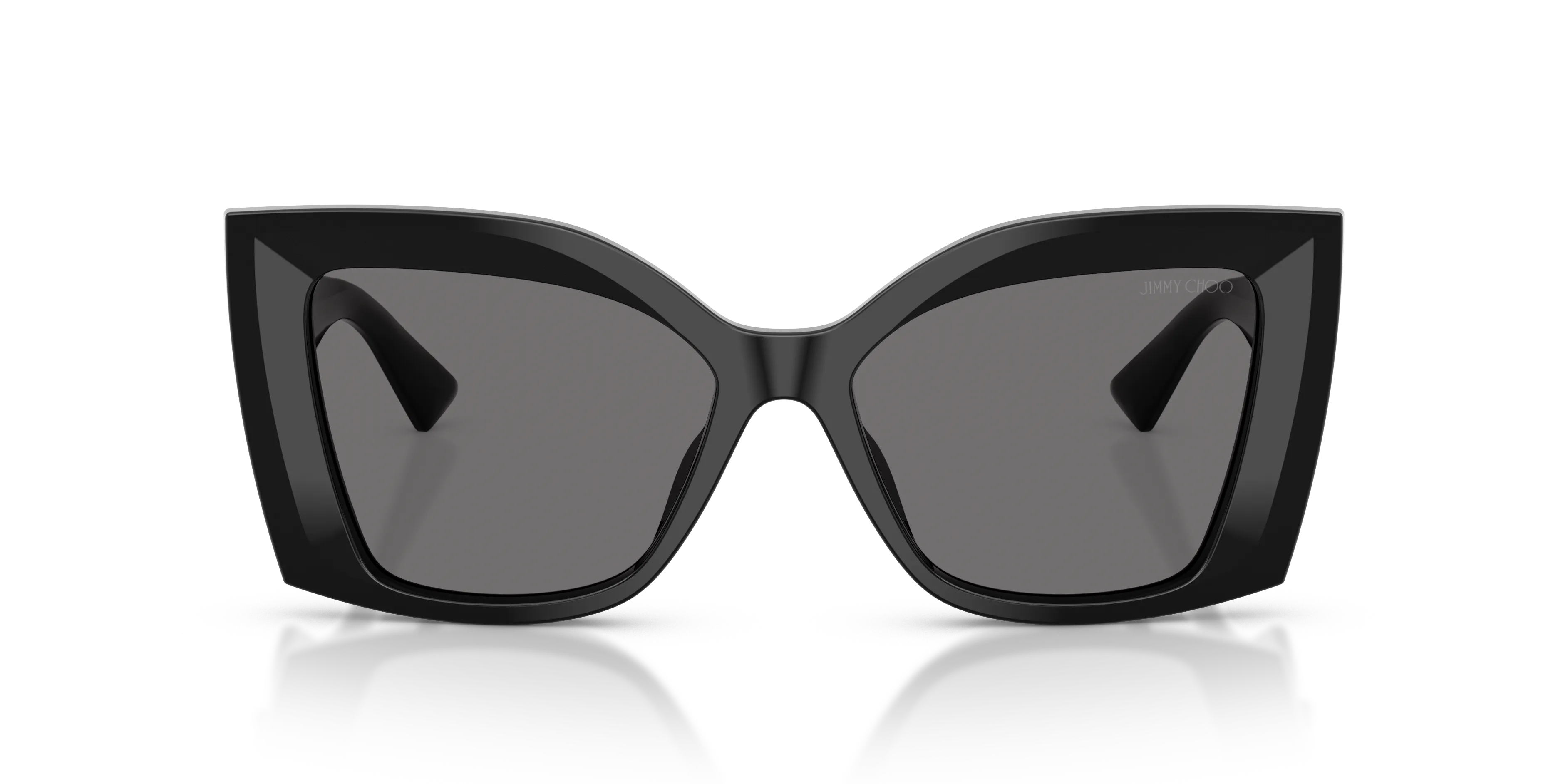 Jimmy Choo JC5074U 500081 Occhiali da sole Acetato Nero Grigio Farfalla Polarizzata - immagine 3
