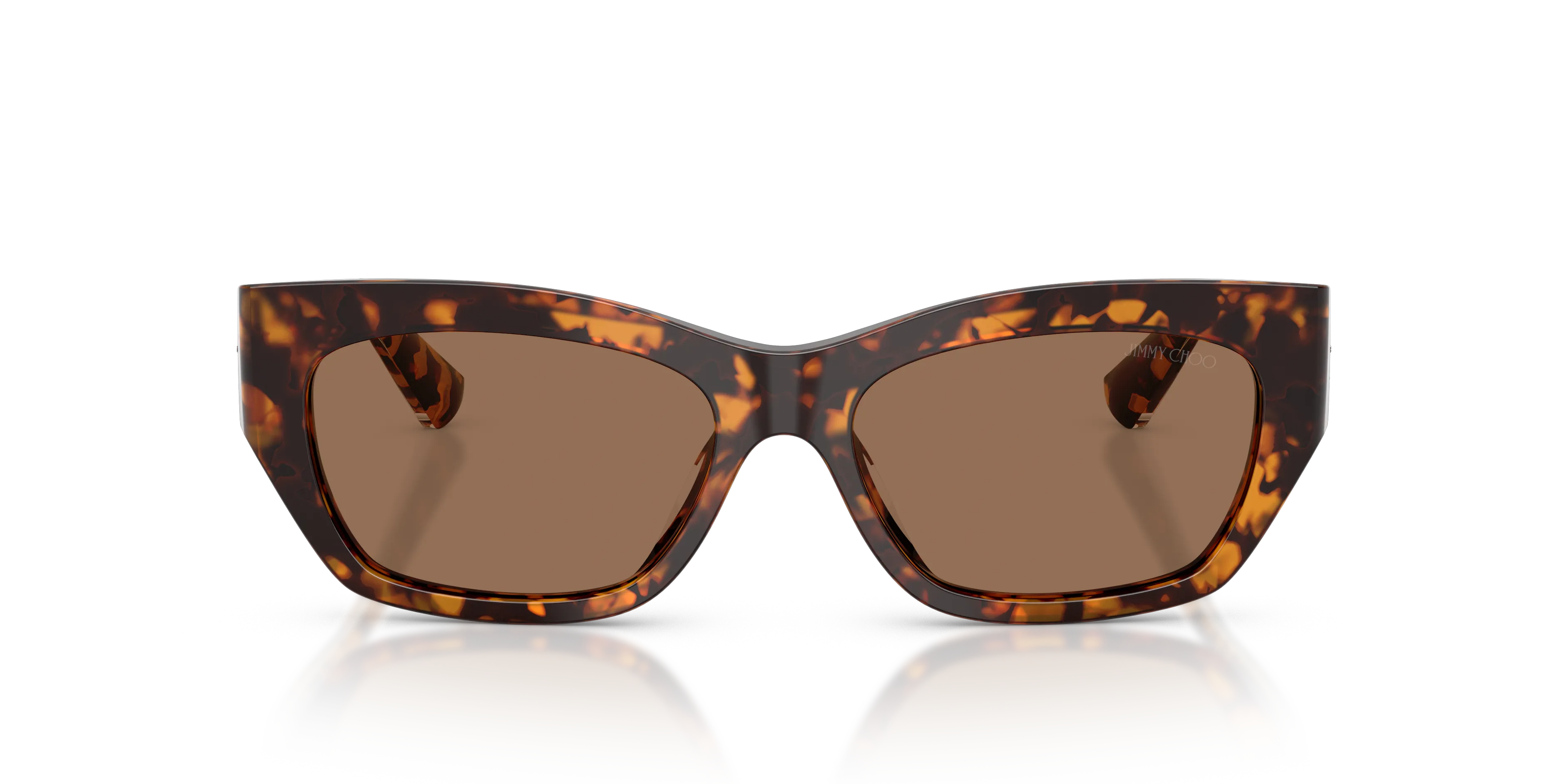 Jimmy Choo JC5071BU 512173 Occhiali da sole Acetato Tartaruga Marrone Squadrata Normale - immagine 3