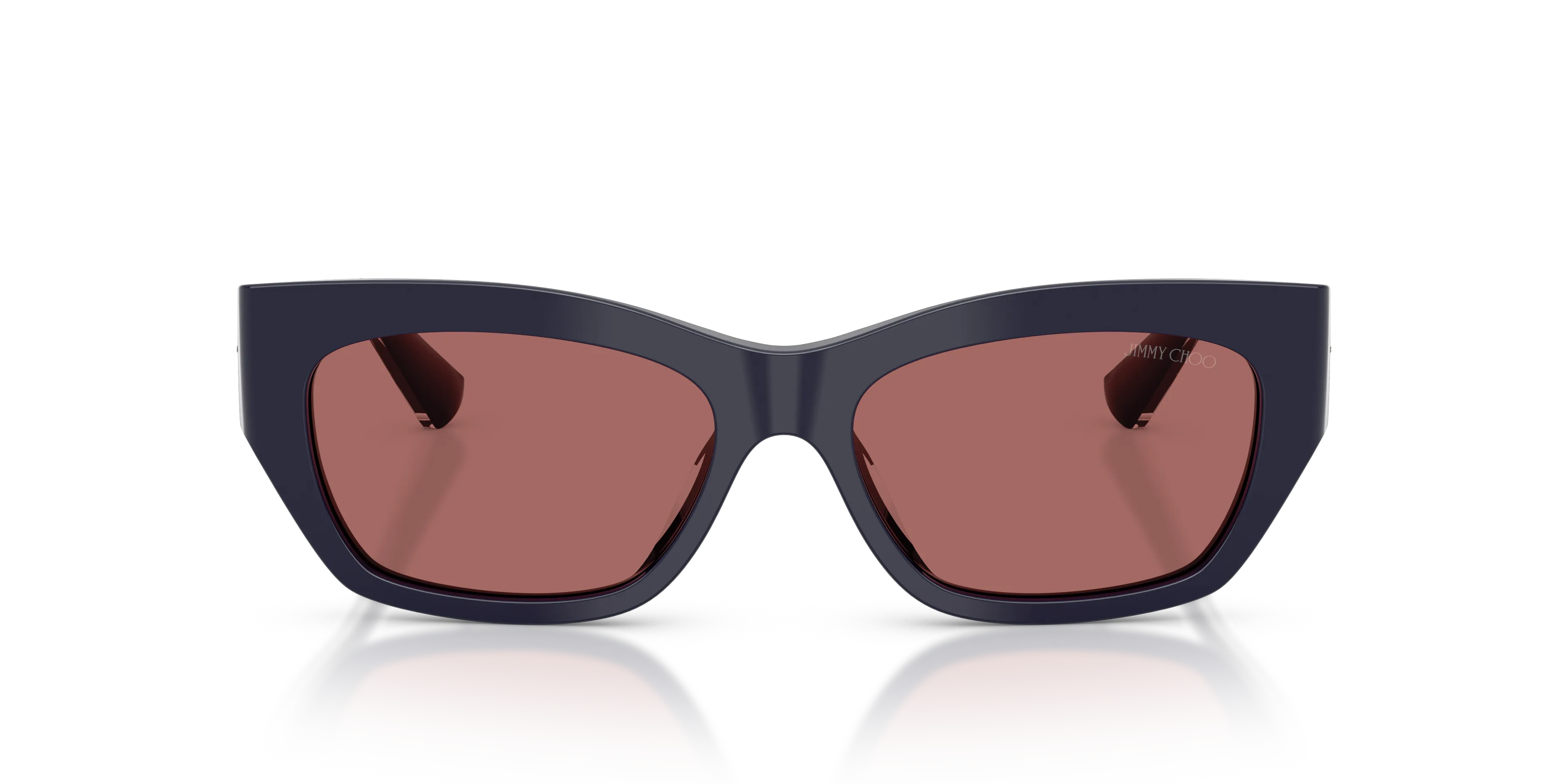 Jimmy Choo JC5071BU 501669 Occhiali da sole Acetato Blu Viola Squadrata Normale - immagine 3
