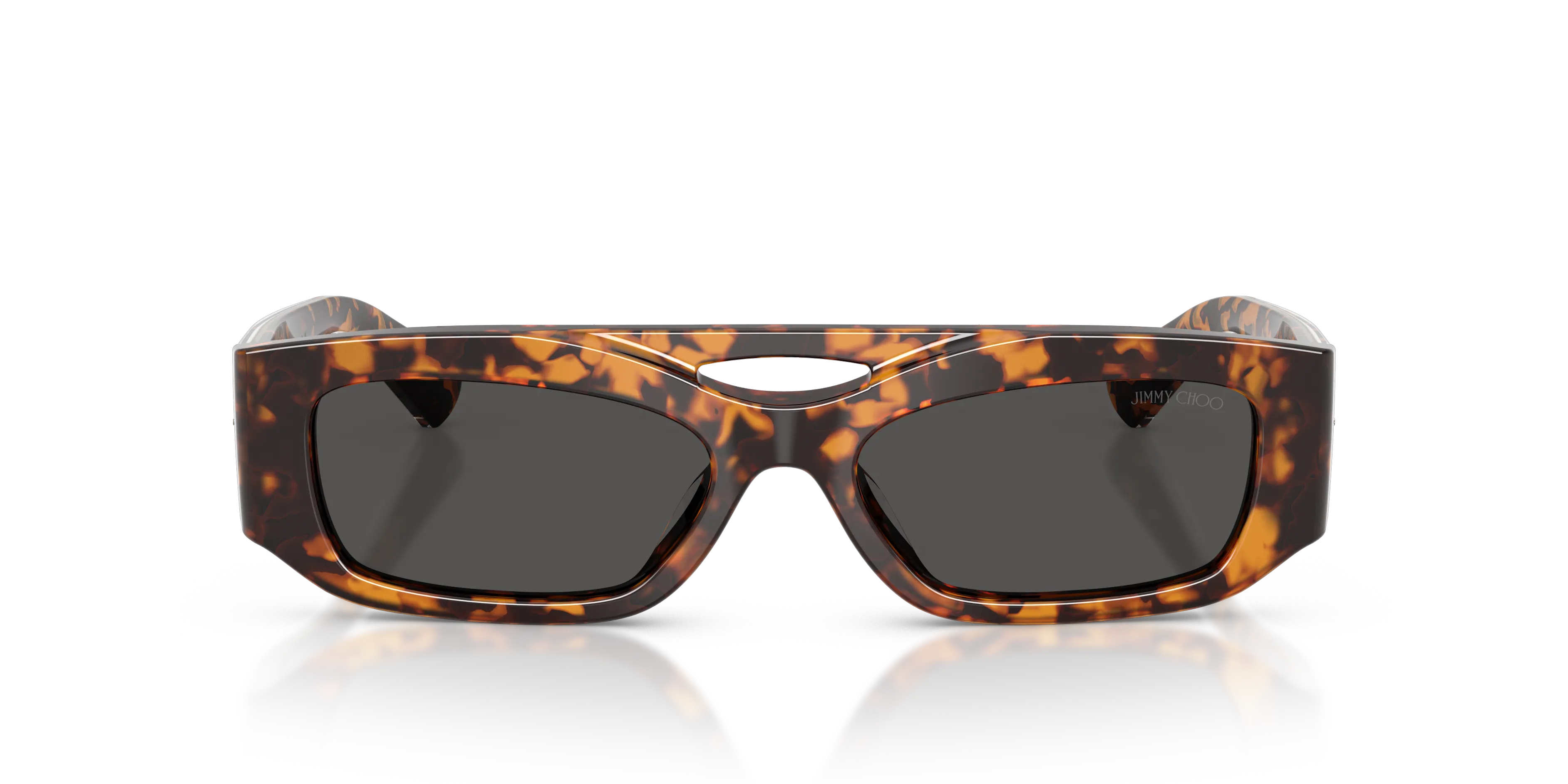 Jimmy Choo JC5070BU 512187 Occhiali da sole Acetato Tartaruga Grigio Squadrata Normale - immagine 3