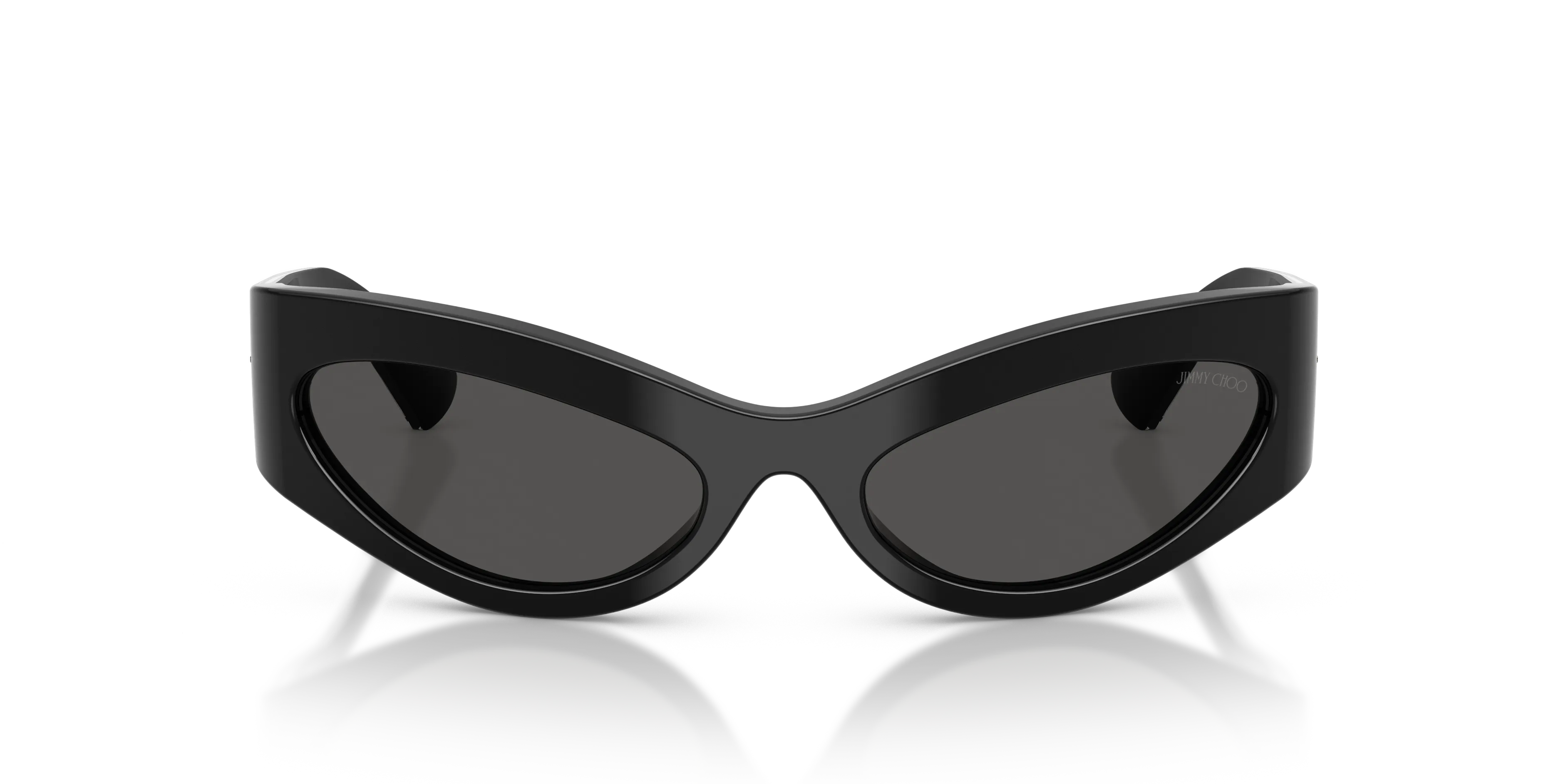 Jimmy Choo JC5069BU 500087 Occhiali da sole Acetato Nero Grigio Cat Eye Normale - immagine 3