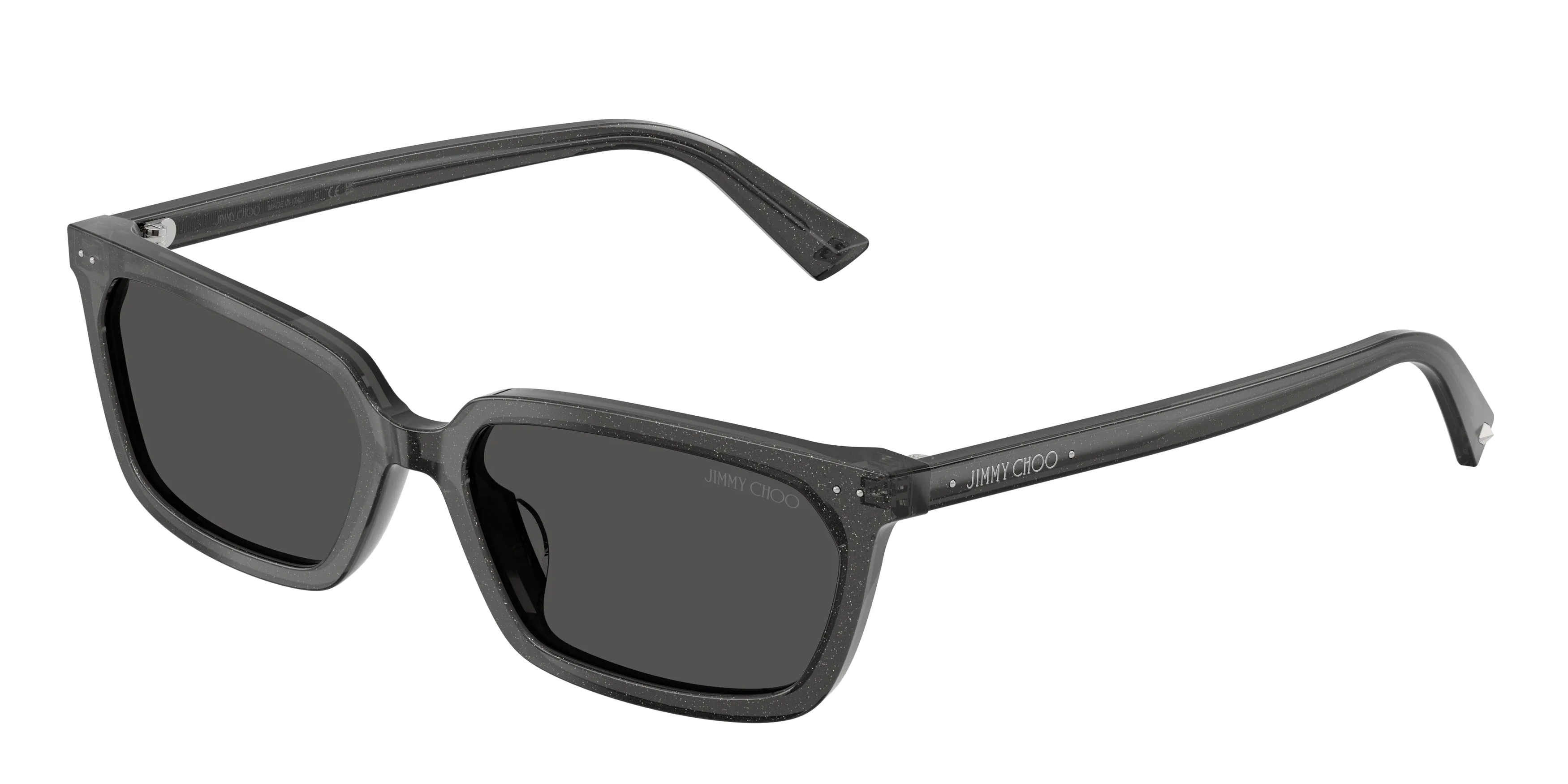 Jimmy Choo JC5050U 512287 Occhiali da sole Acetato Nero Grigio Squadrata Normale - immagine 1