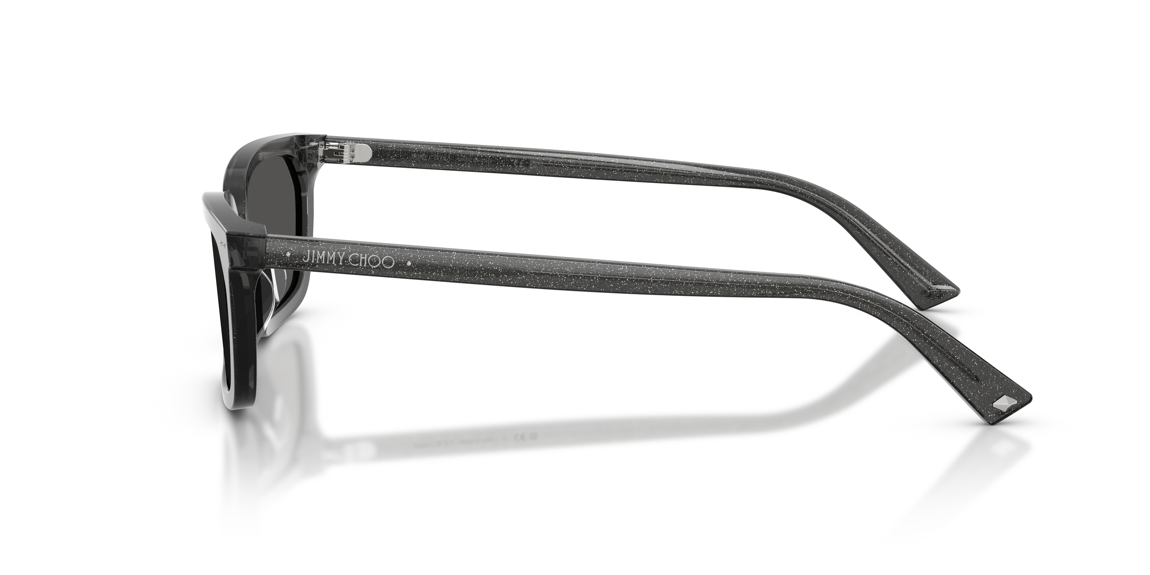 Jimmy Choo JC5050U 512287 Occhiali da sole Acetato Nero Grigio Squadrata Normale - immagine 4