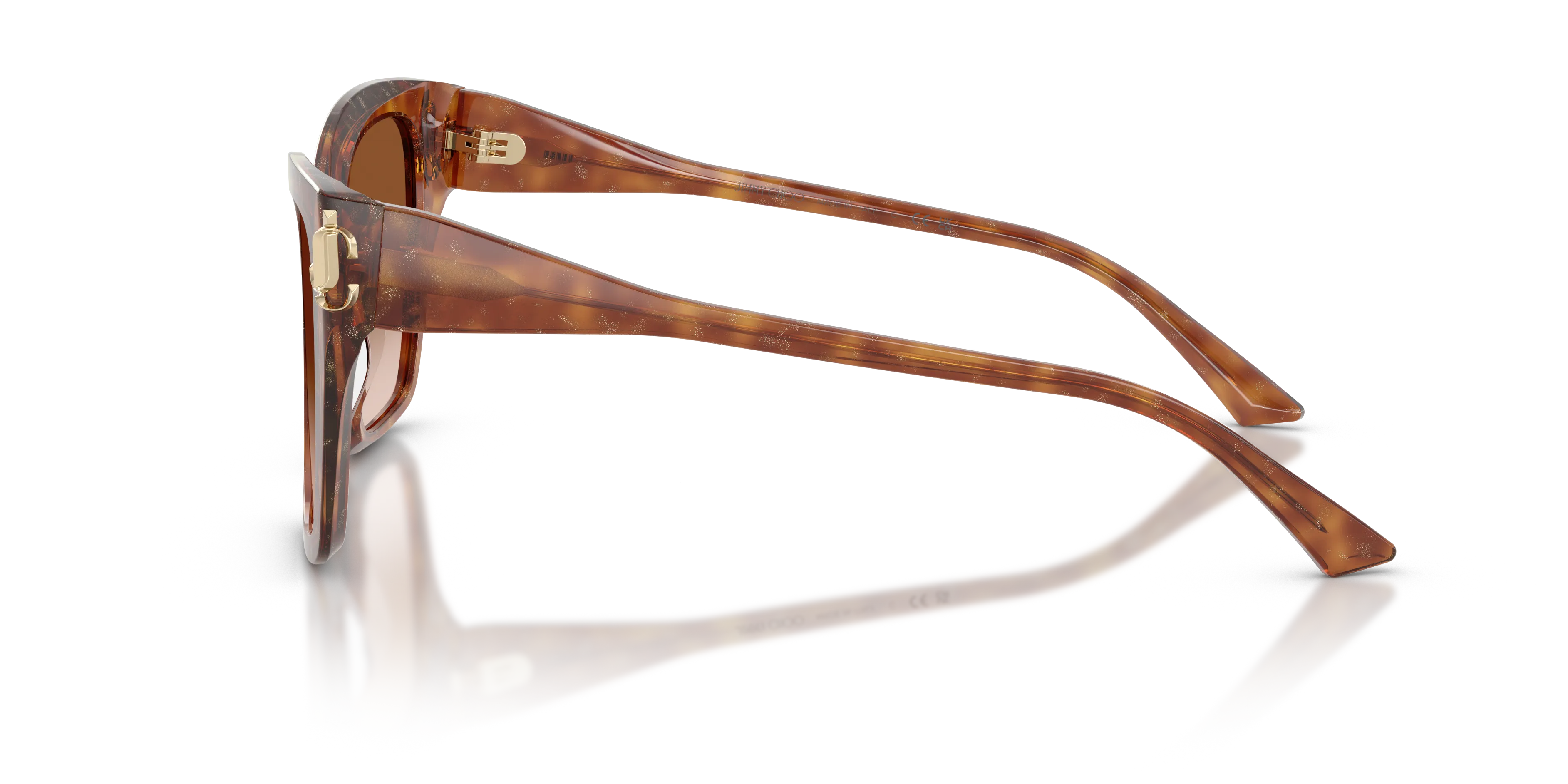 Jimmy Choo JC5012 511413 Occhiali da sole Acetato Marrone Marrone Squadrata Normale Sfumato - immagine 4